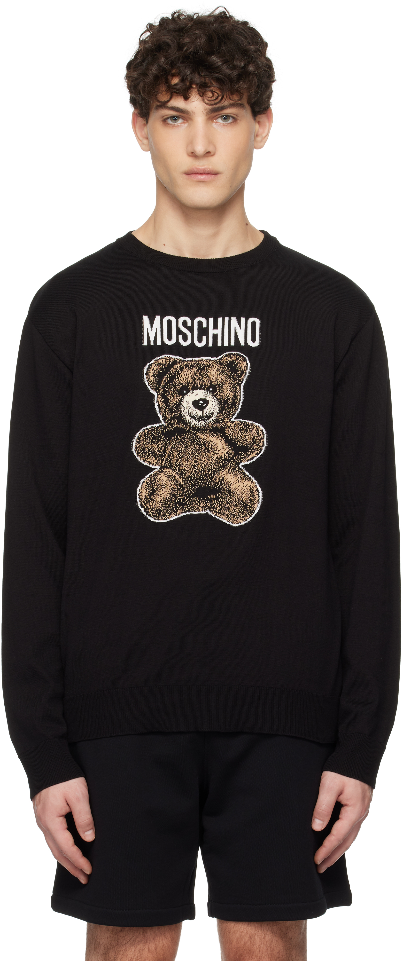 Moschino ブラック Moschino Institutional スウェットシャツ MOSCHINO◇スウェットシャツ