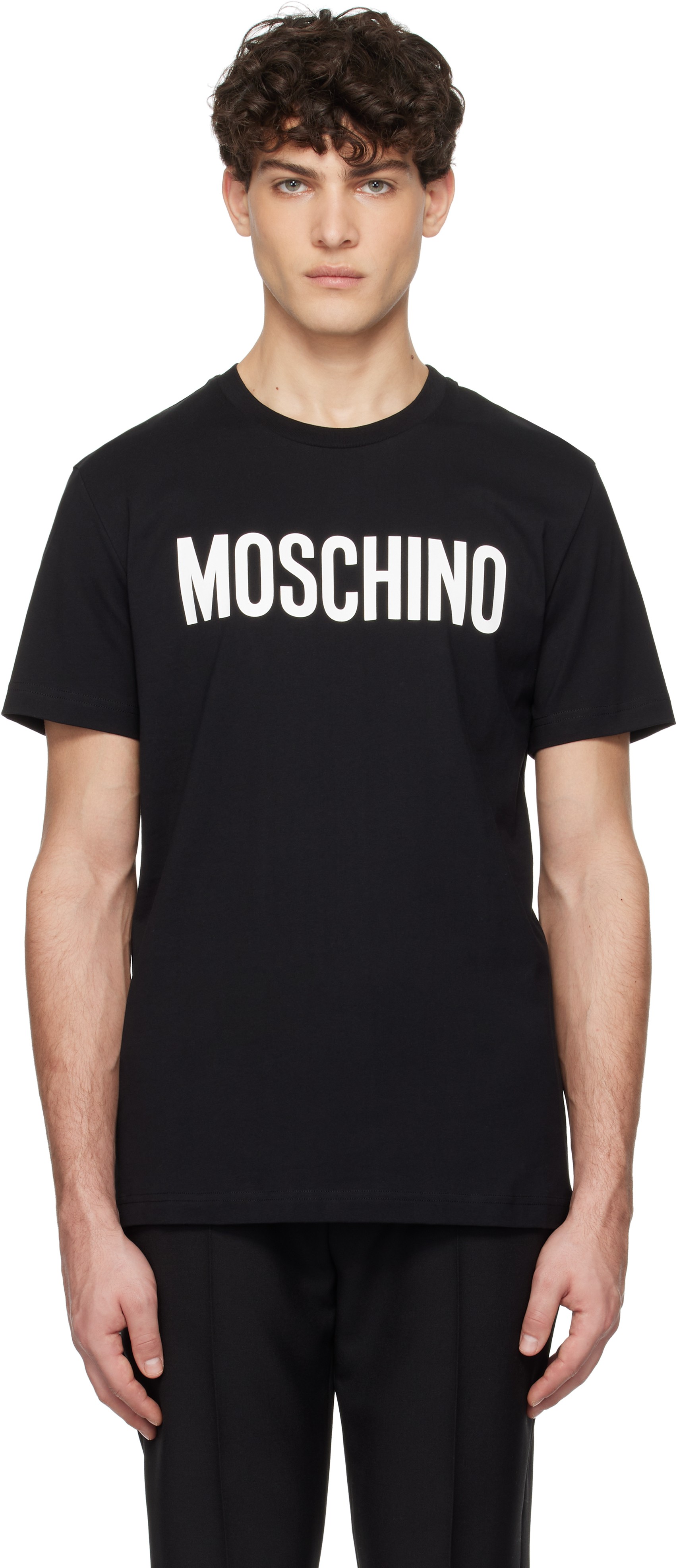 Black 'Moschino' Institutional T-shirt