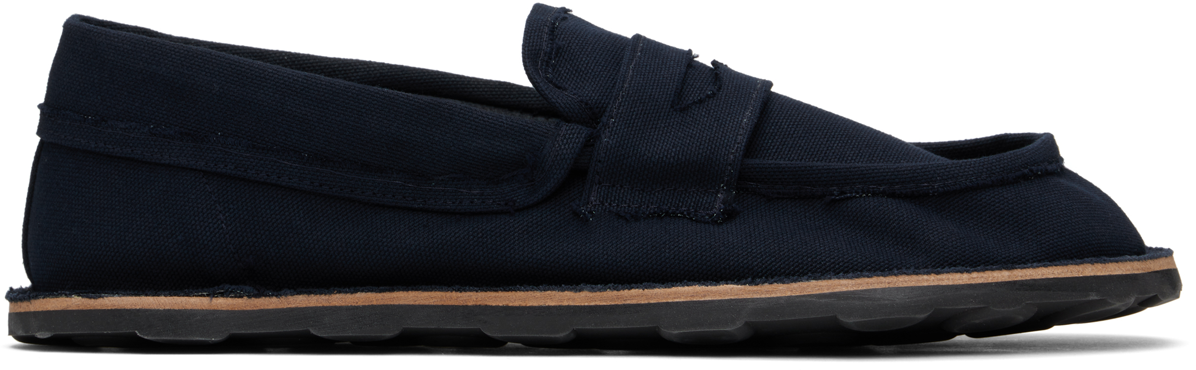 【関税込み】Moschino ネイビー Desert College ローファー Loafers in canvas Desert College | Moschino