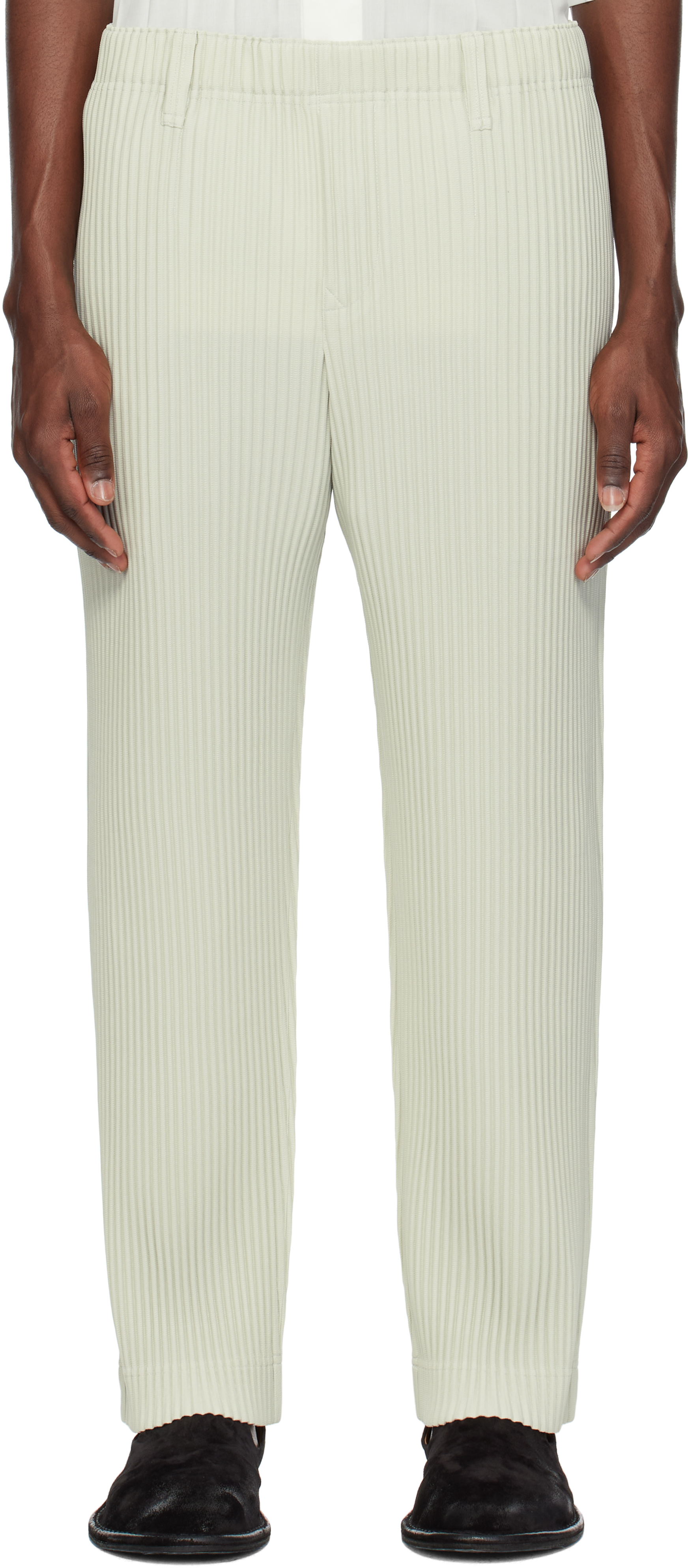 Gray Tailored Pleats 1 Trousers by HOMME PLISSÉ ISSEY MIYAKE
