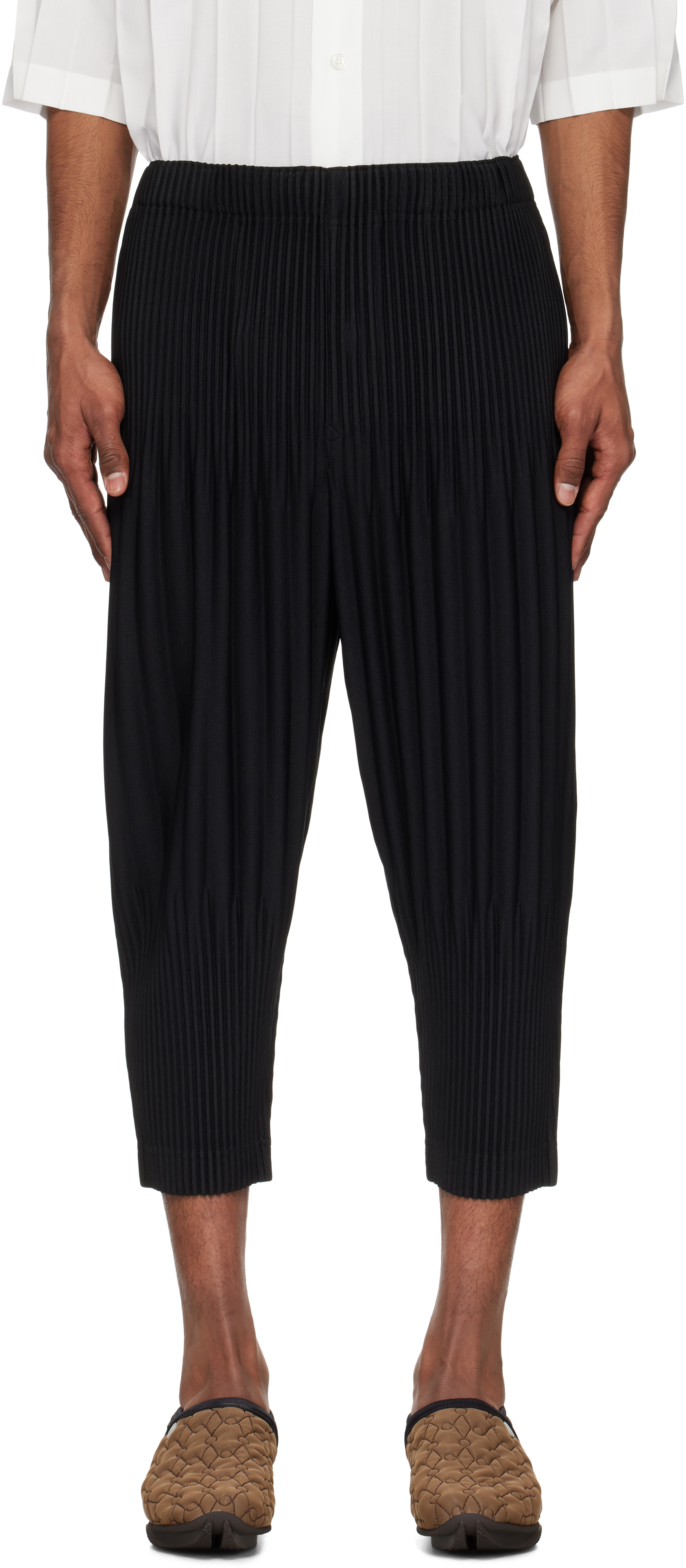 Issey Miyake Black Basics Trousers