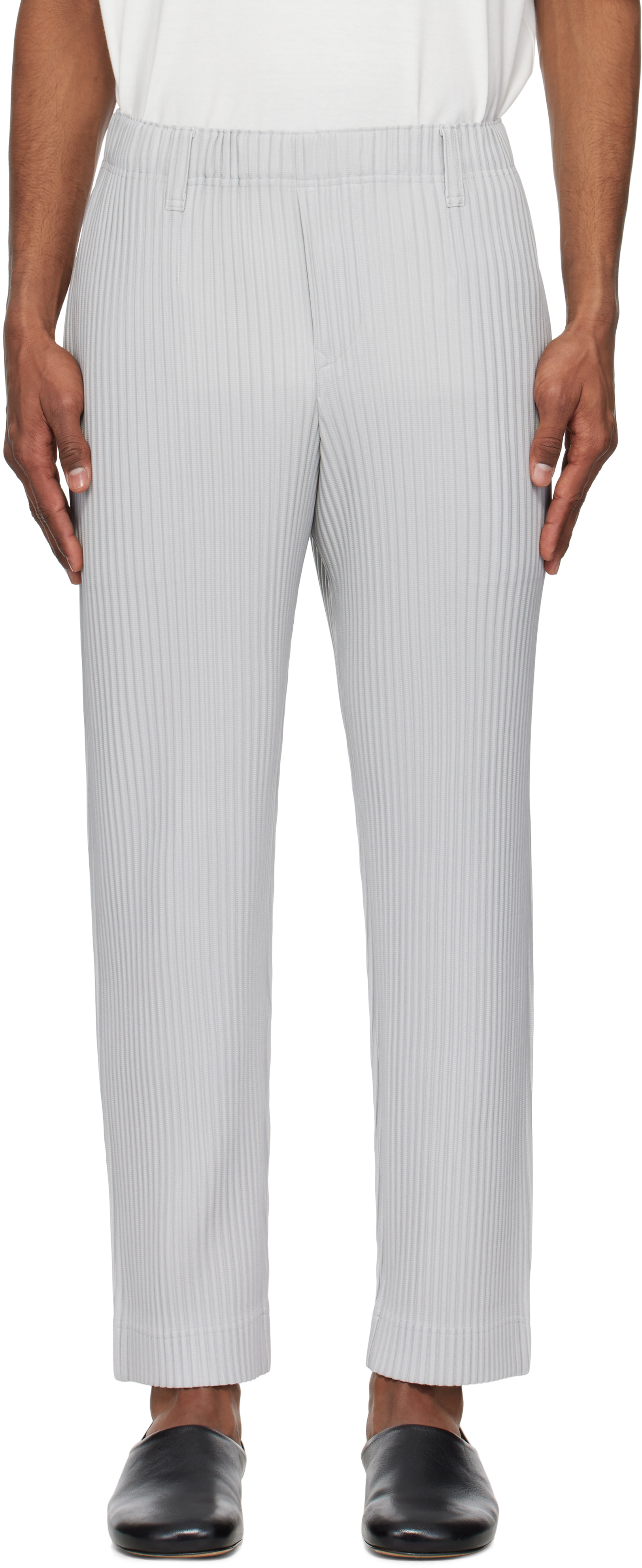 HOMME PLISSÉ ISSEY MIYAKE Black Basics Trousers