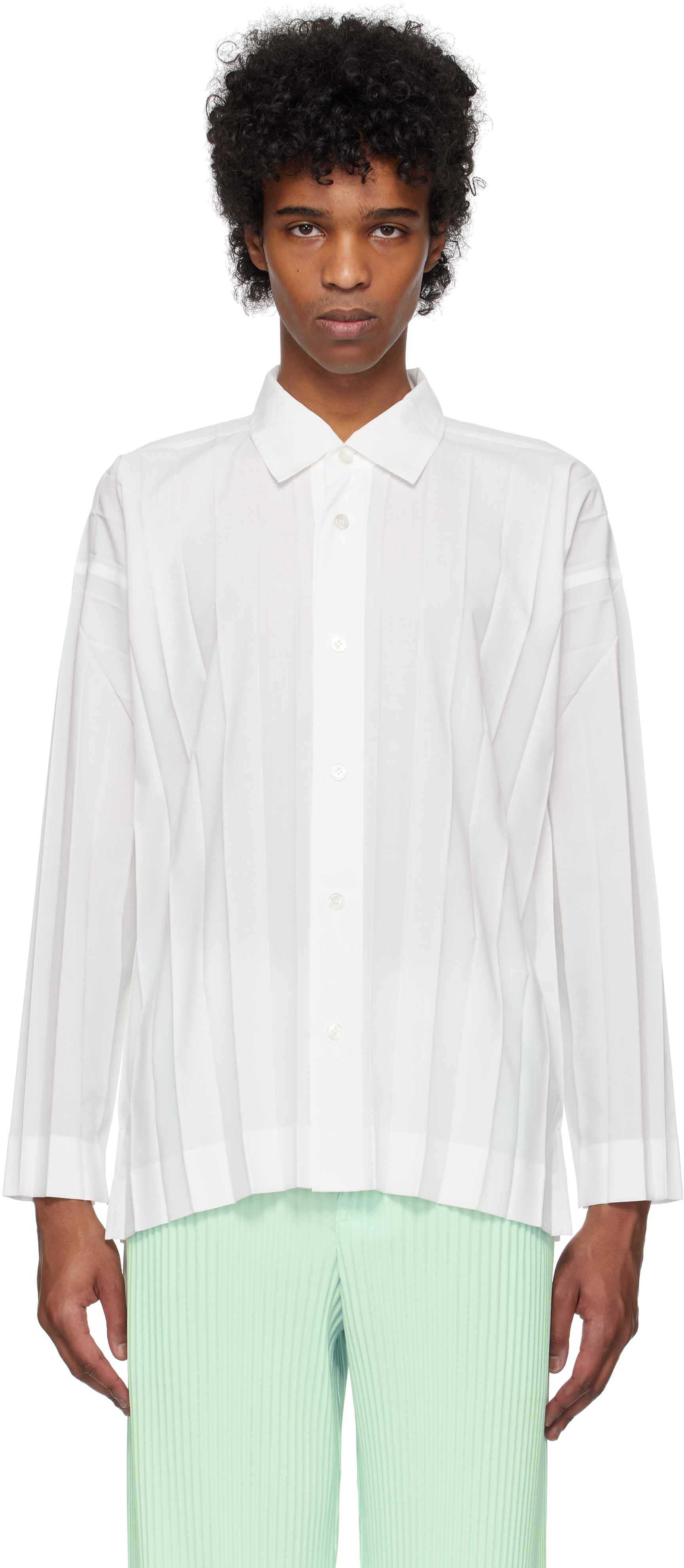 HOMME PLISSÉ ISSEY MIYAKE Gray Edge Shirt