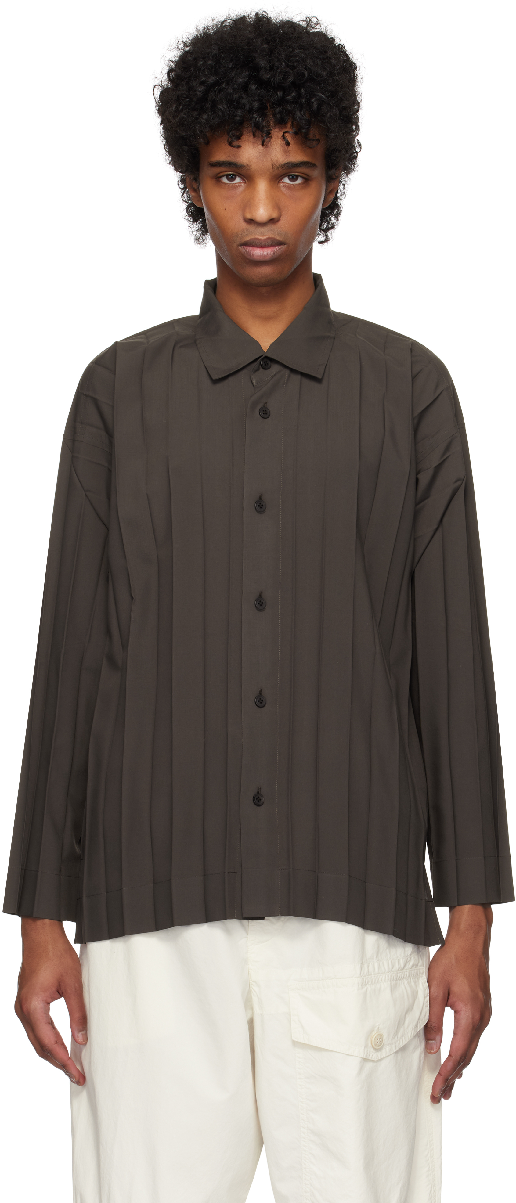 HOMME PLISSÉ ISSEY MIYAKE Gray Edge Shirt