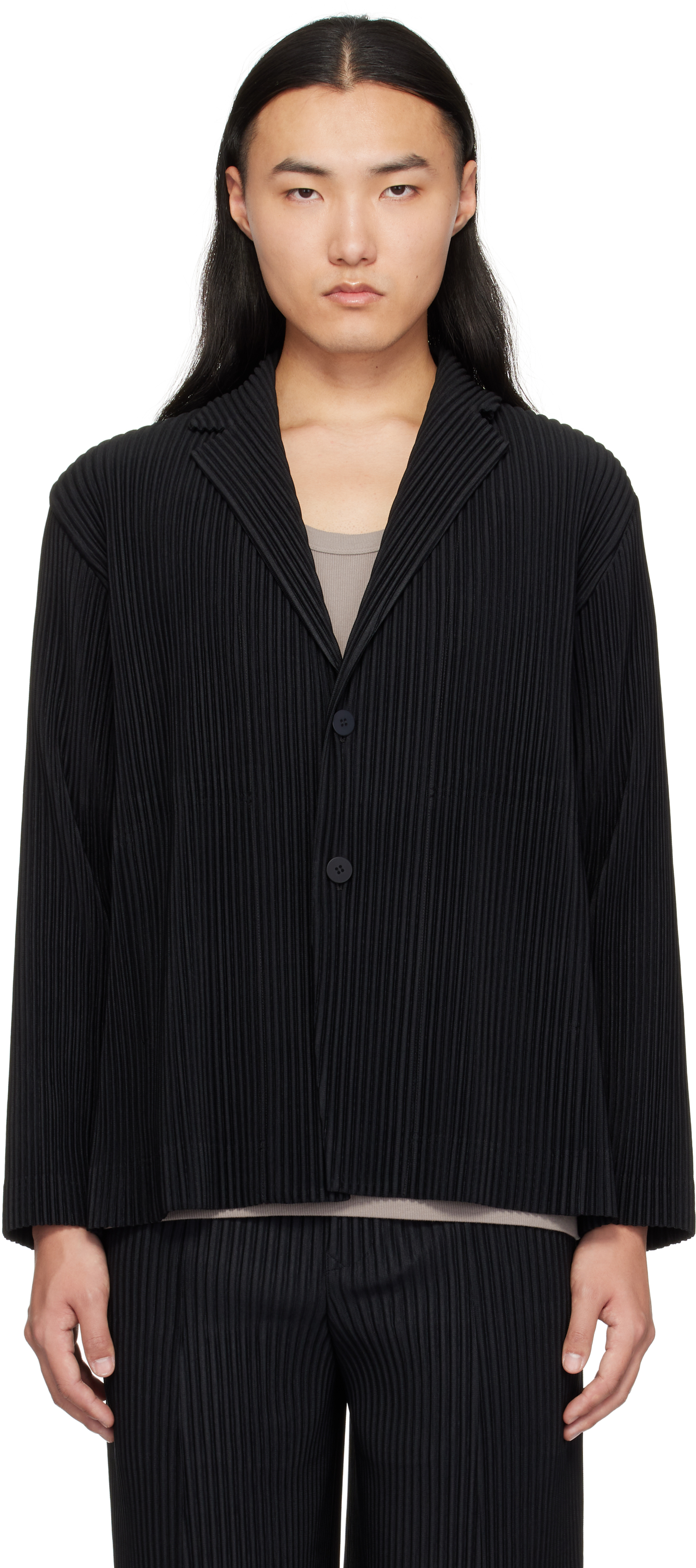 HOMME PLISSÉ ISSEY MIYAKE Black Tailored Pleats 2 Blazer