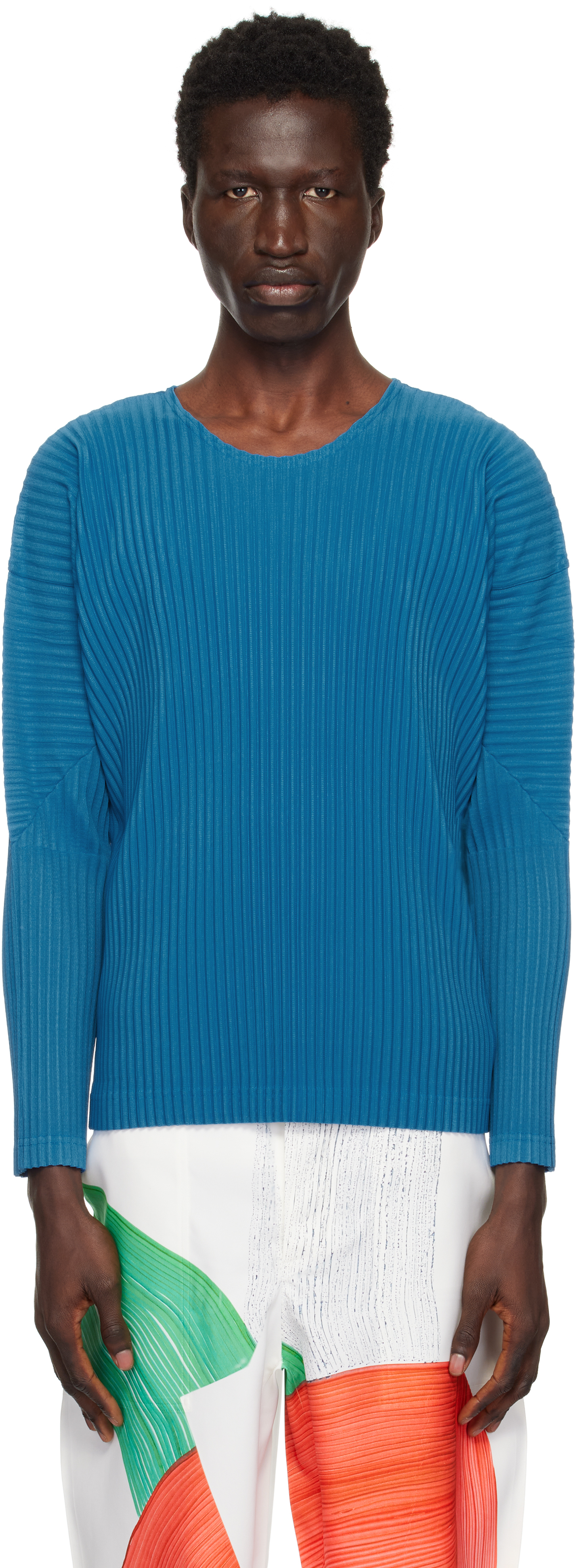 HOMME PLISSÉ ISSEY MIYAKE Blue Ronan Bouroullec Edition RB_Color Palette 2 T-shirt