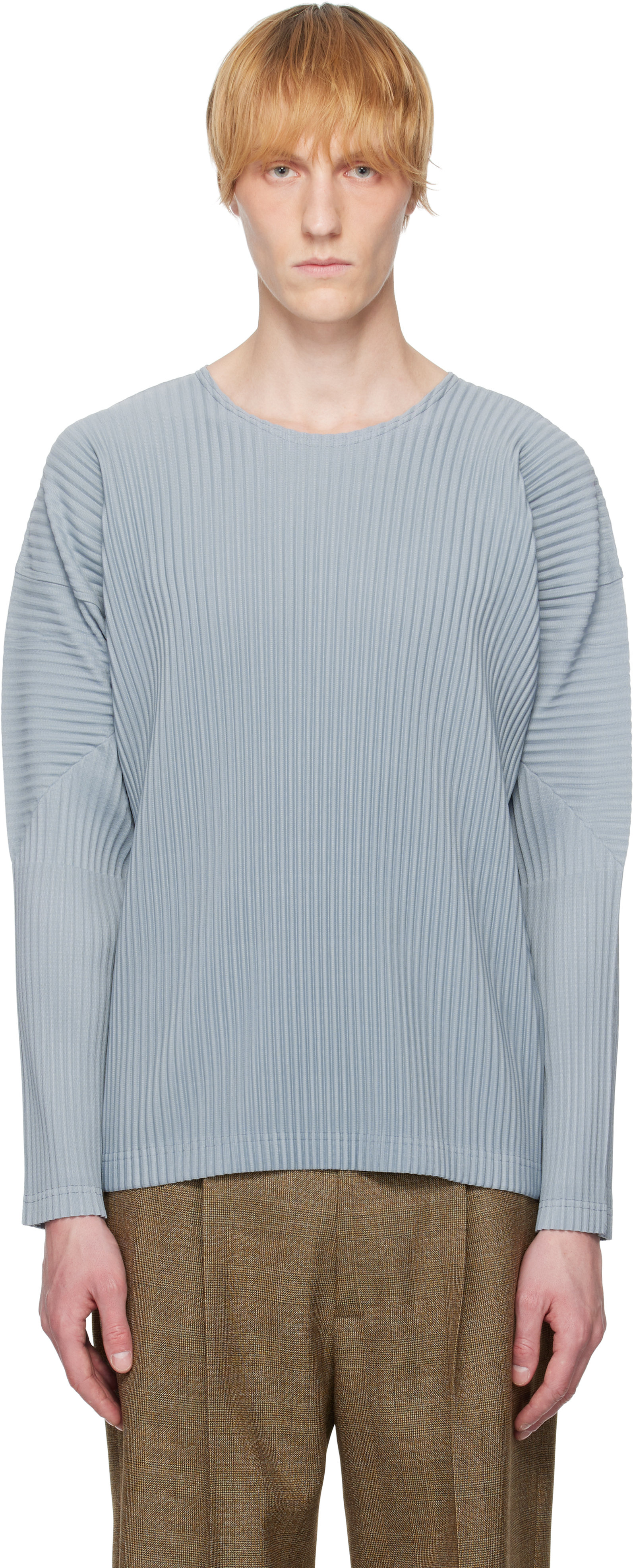 HOMME PLISSÉ ISSEY MIYAKE Blue Color Pleats T-shirt