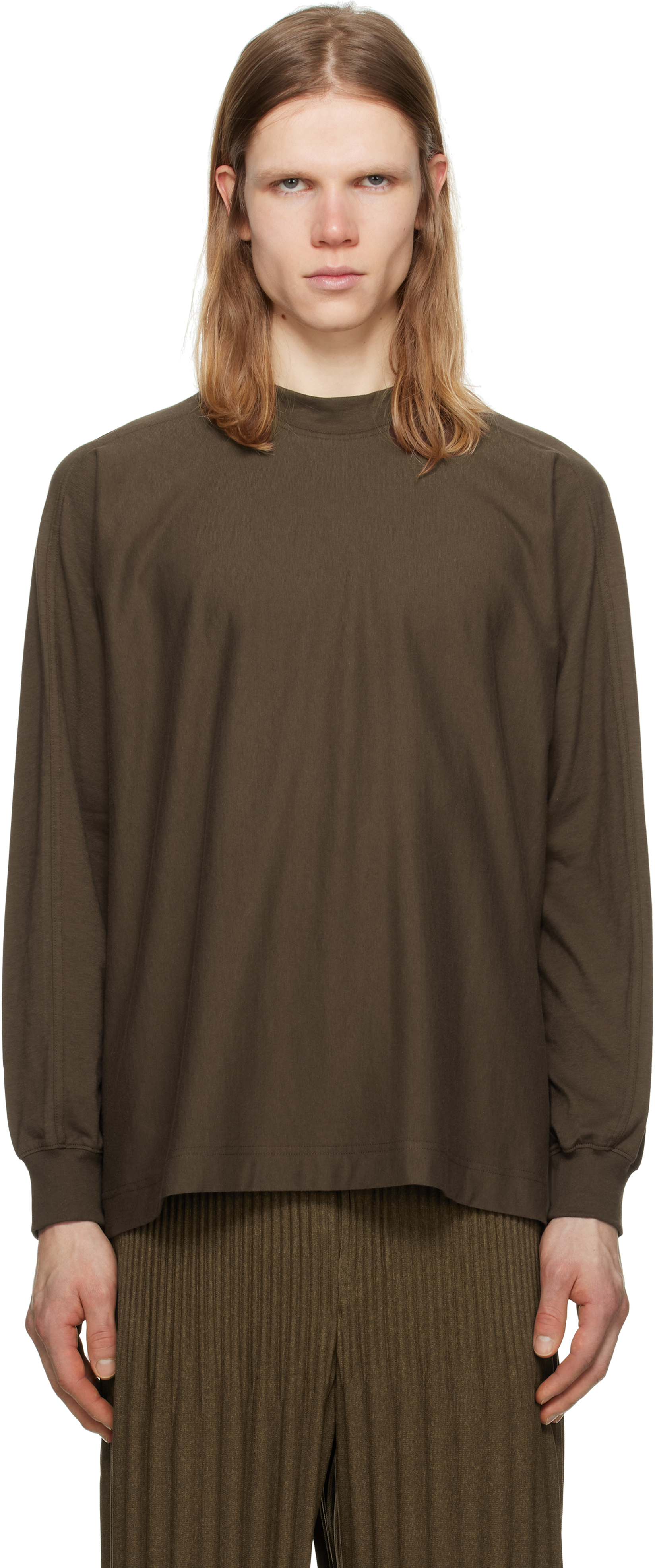 HOMME PLISSÉ ISSEY MIYAKE Brown Release-T 1 T-shirt