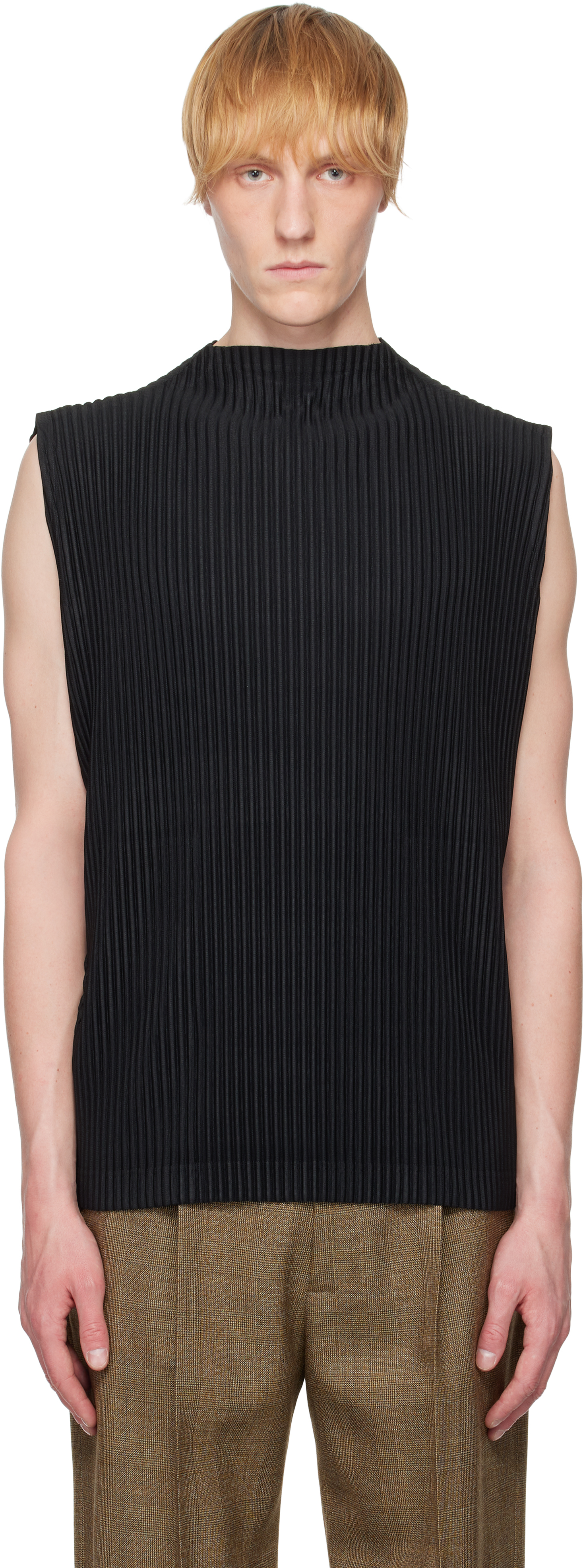 HOMME PLISSÉ ISSEY MIYAKE・TURBINE トップス Off-White Turbine T-shirt by HOMME PLISSÉ ISSEY MIYAKE on Sale