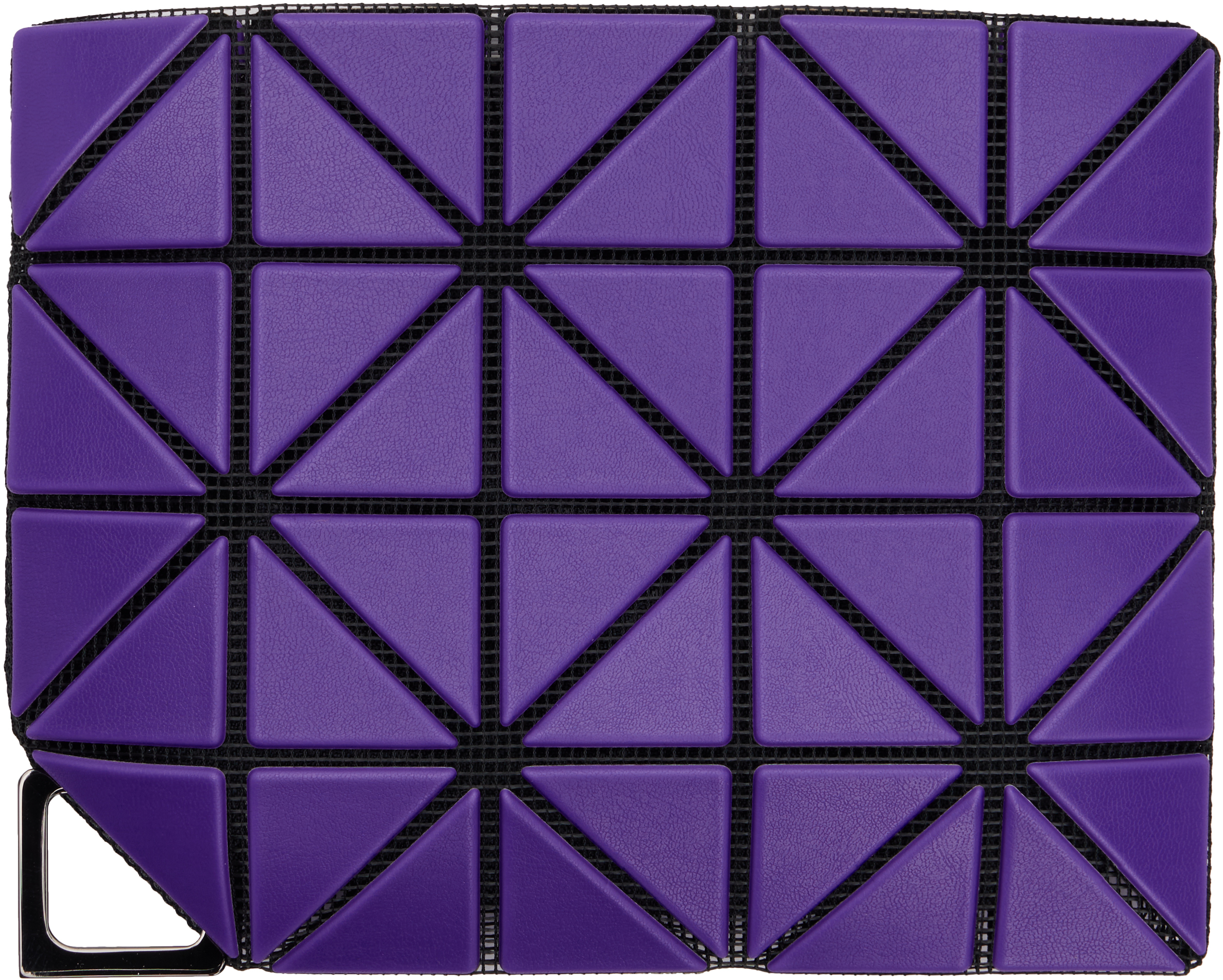 BAO BAO ISSEY MIYAKE: Purple Flipper Wallet | SSENSE 대한민국
