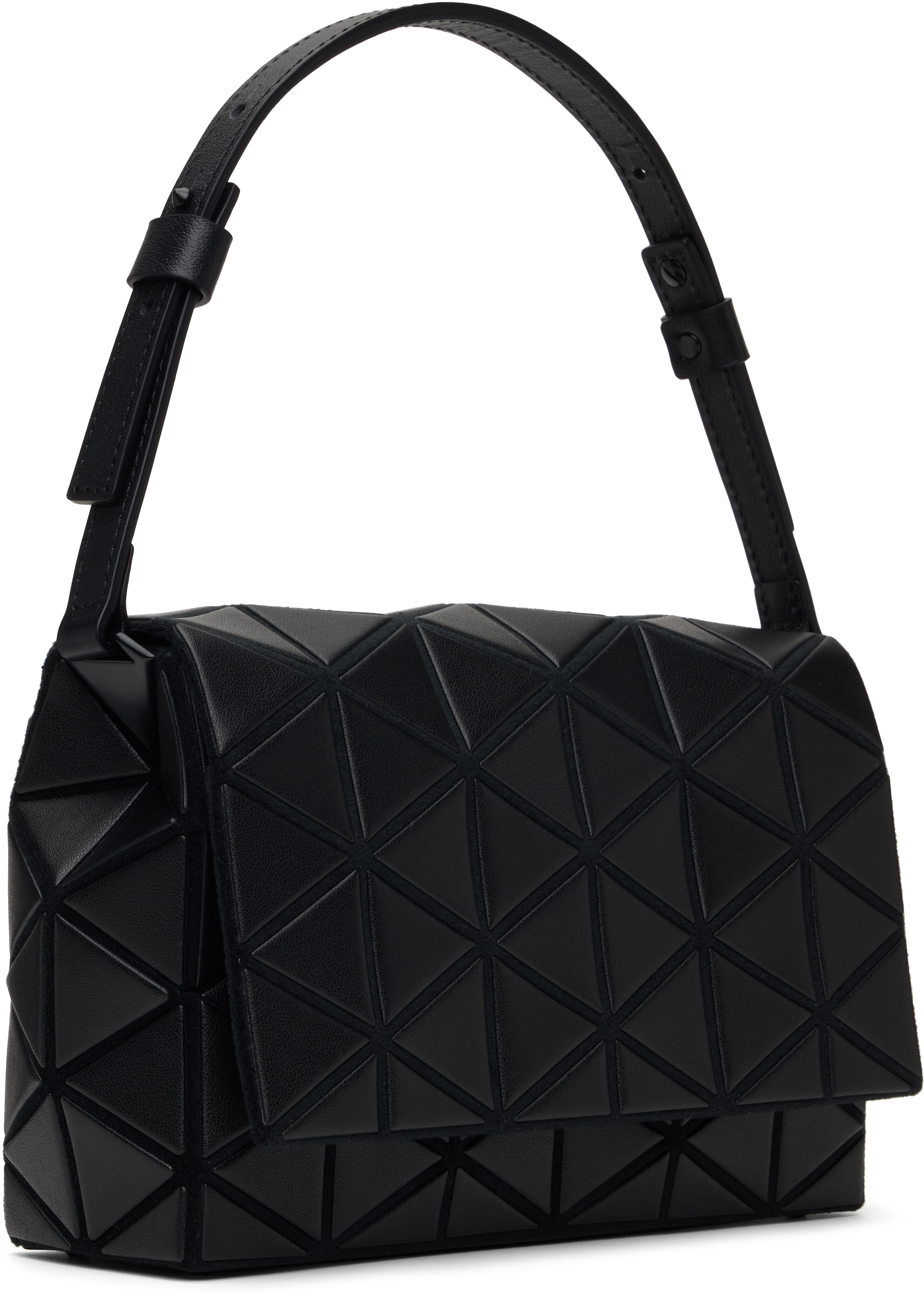 Bao Bao Issey Miyake Black Fossette Bag In 16 Matte Black