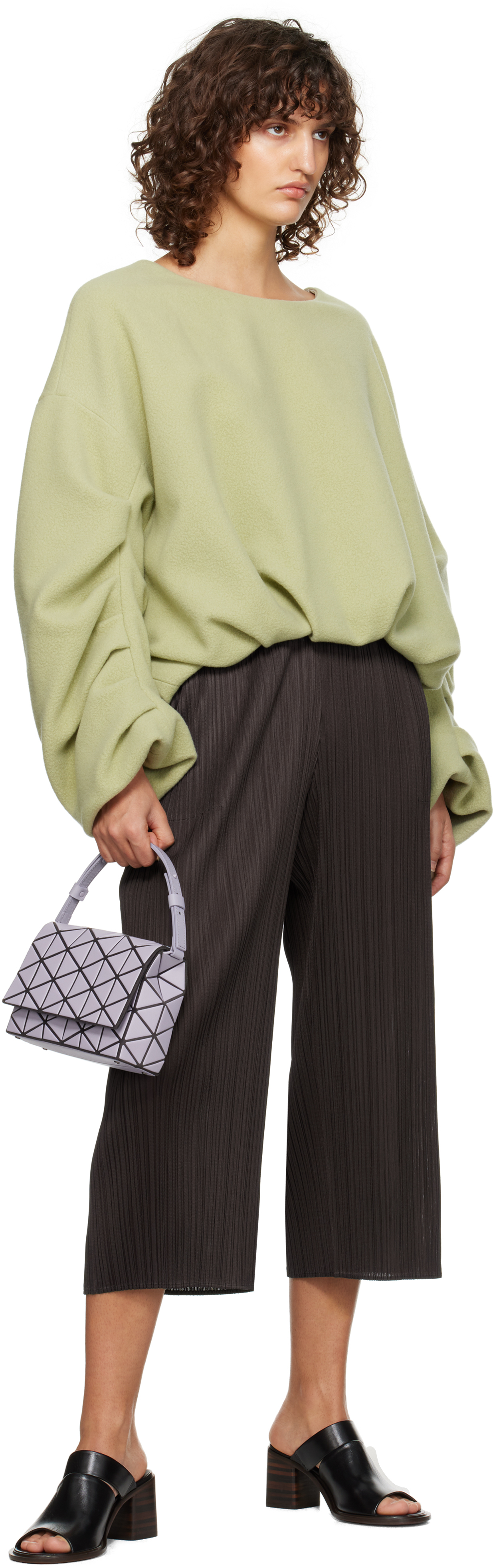 Bao Bao Issey Miyake Purple Fossette Bag In 80 Lt.lavender