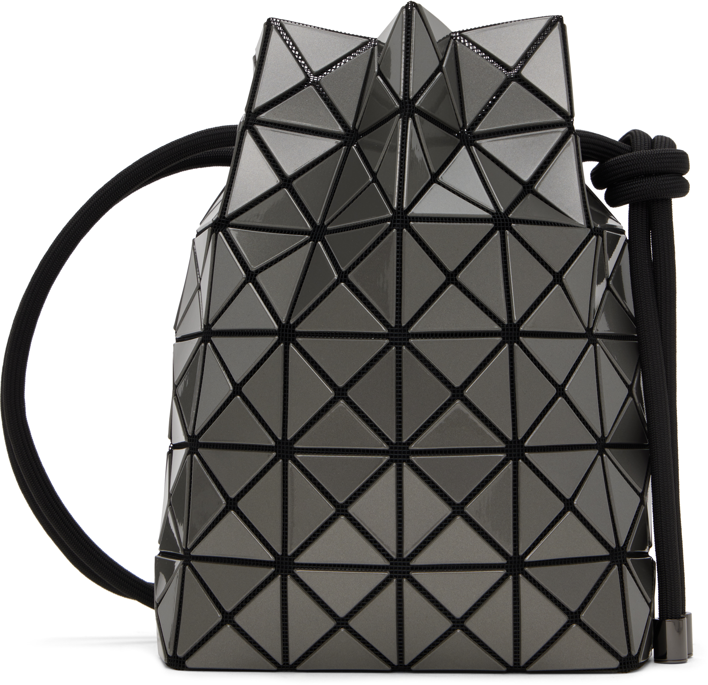 Burgundy Wring Gloss Bag by BAO BAO ISSEY MIYAKE on Sale