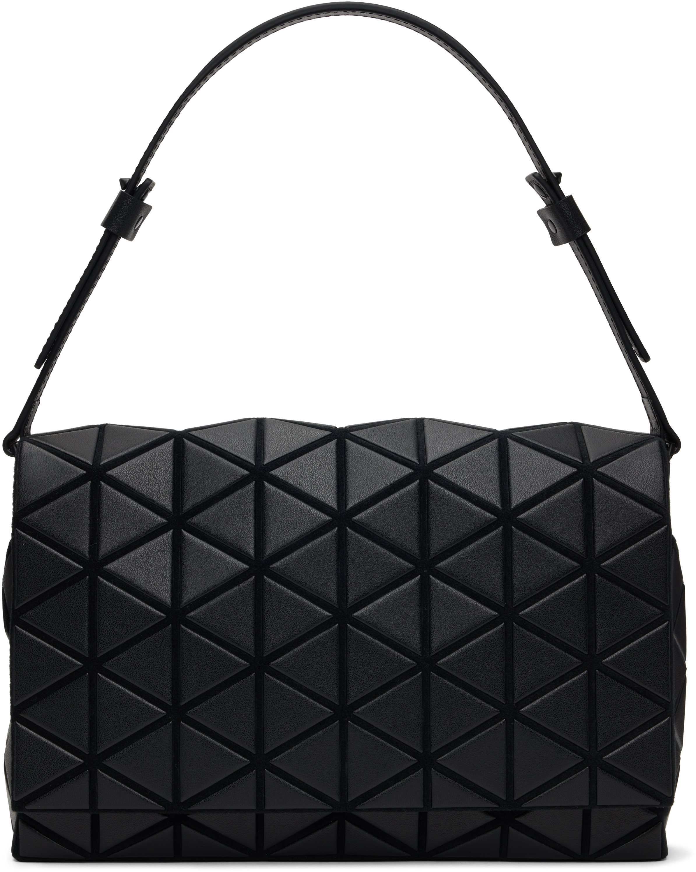 BAO BAO ISSEY MIYAKE: Black Fossette Bag | SSENSE