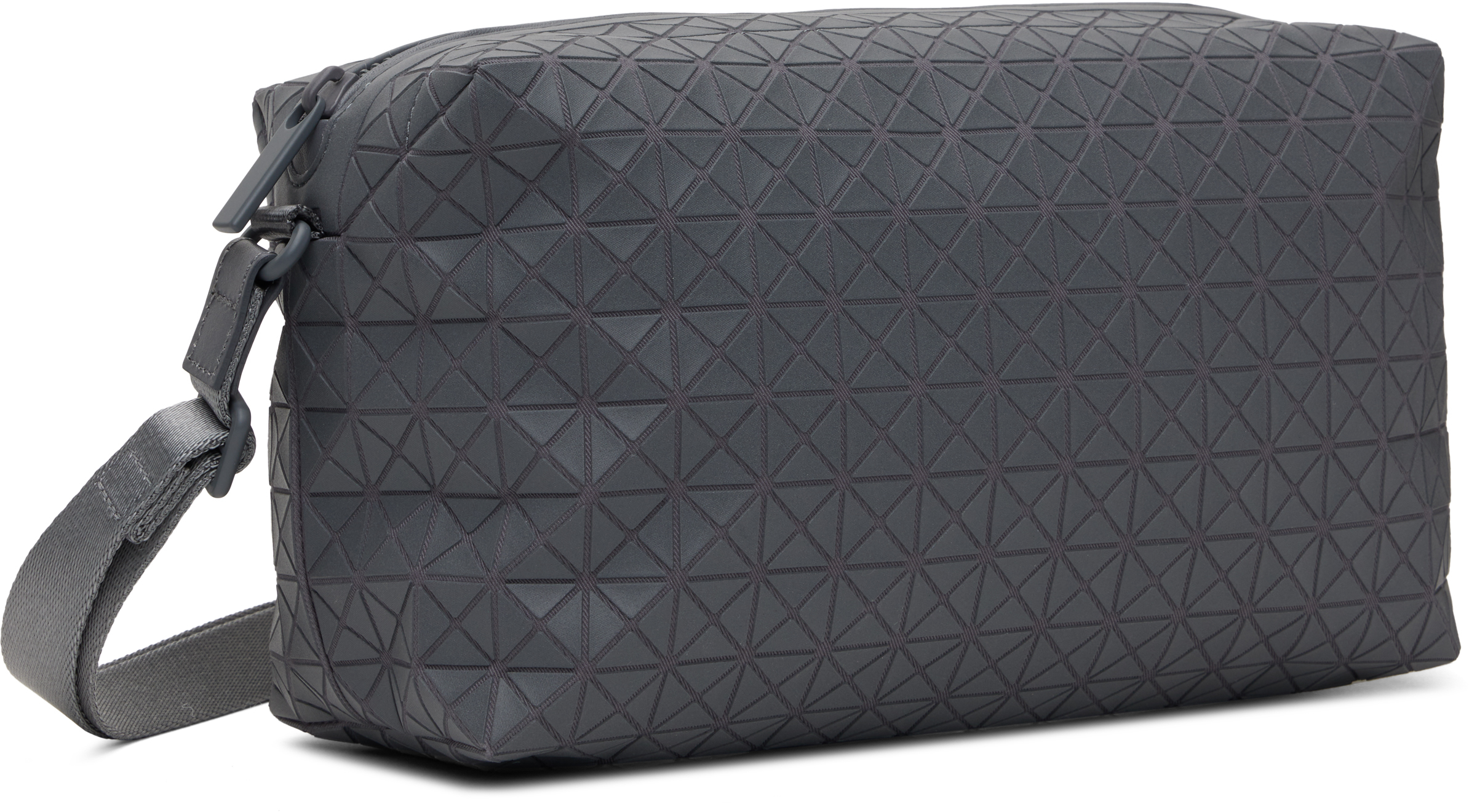 Bao Bao Issey Miyake Gray Saddle One-tone Bag In 12 Gray