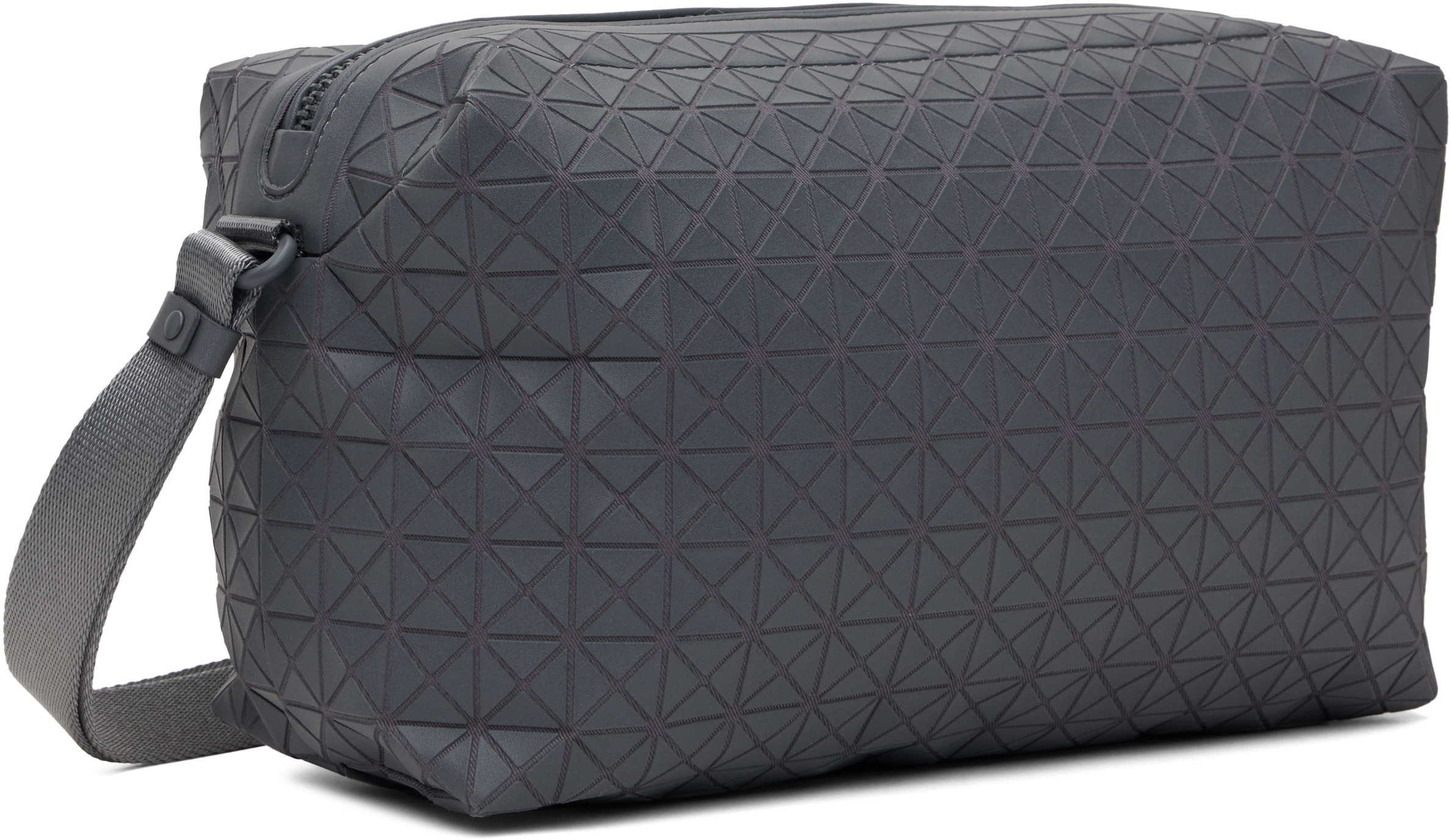 Bao Bao Issey Miyake Gray Saddle One-tone Bag In 12 Gray