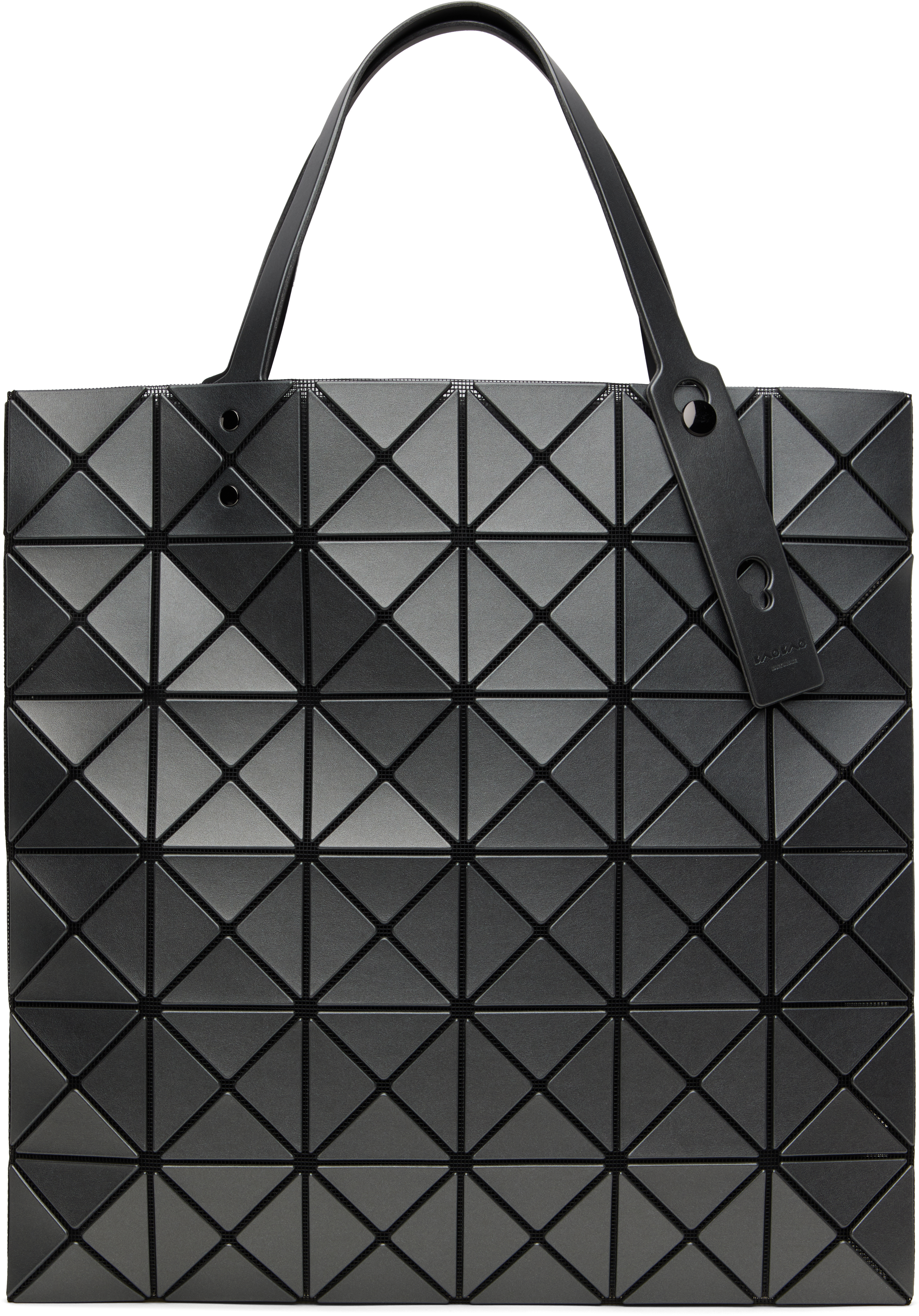 Bao Bao Issey Miyake Gray Lucent Metallic Tote In 94 Gunmetal