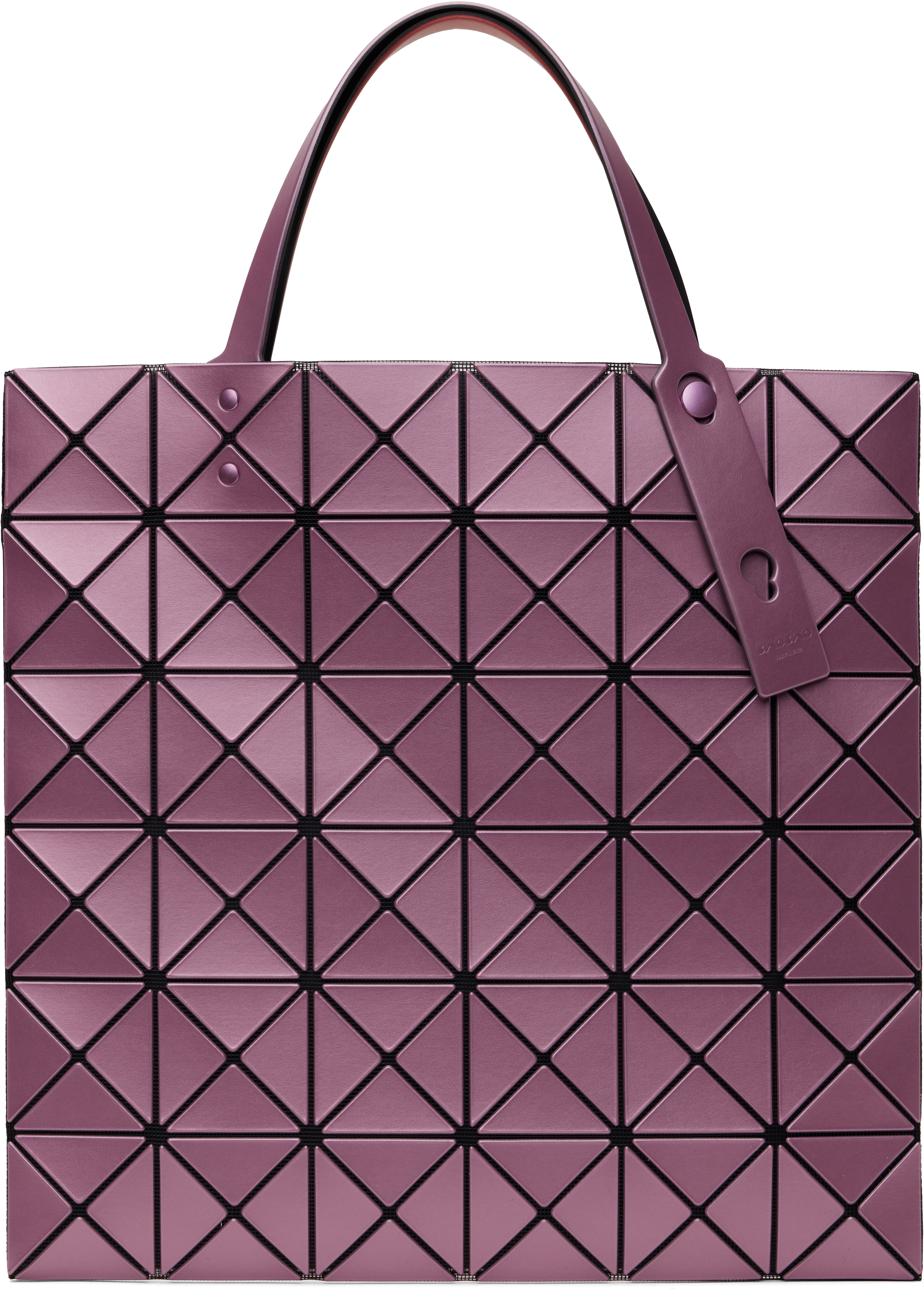 Shop Bao Bao Issey Miyake Pink & Red Lucent W Color Tote In 26-pink X Red
