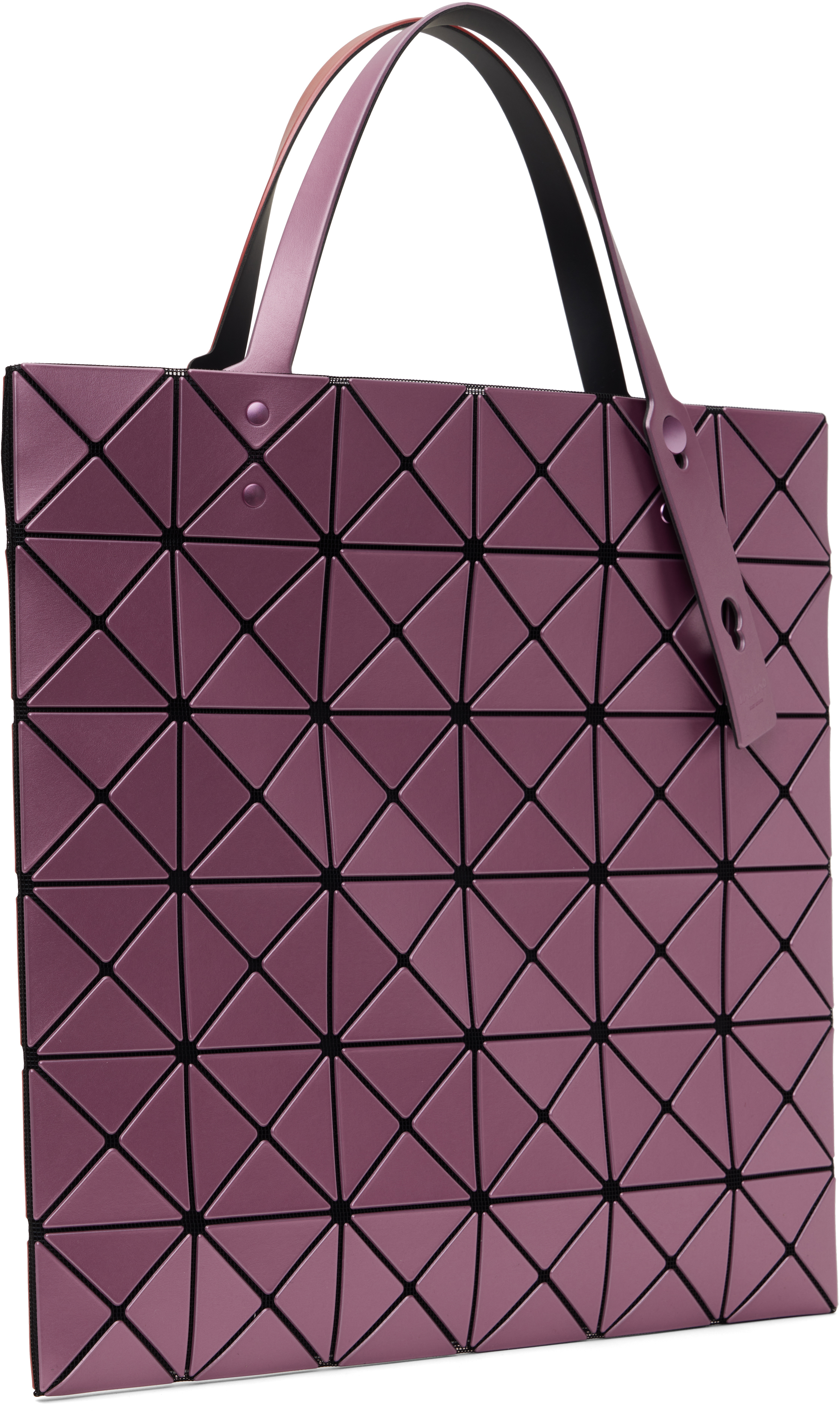 Shop Bao Bao Issey Miyake Pink & Red Lucent W Color Tote In 26-pink X Red
