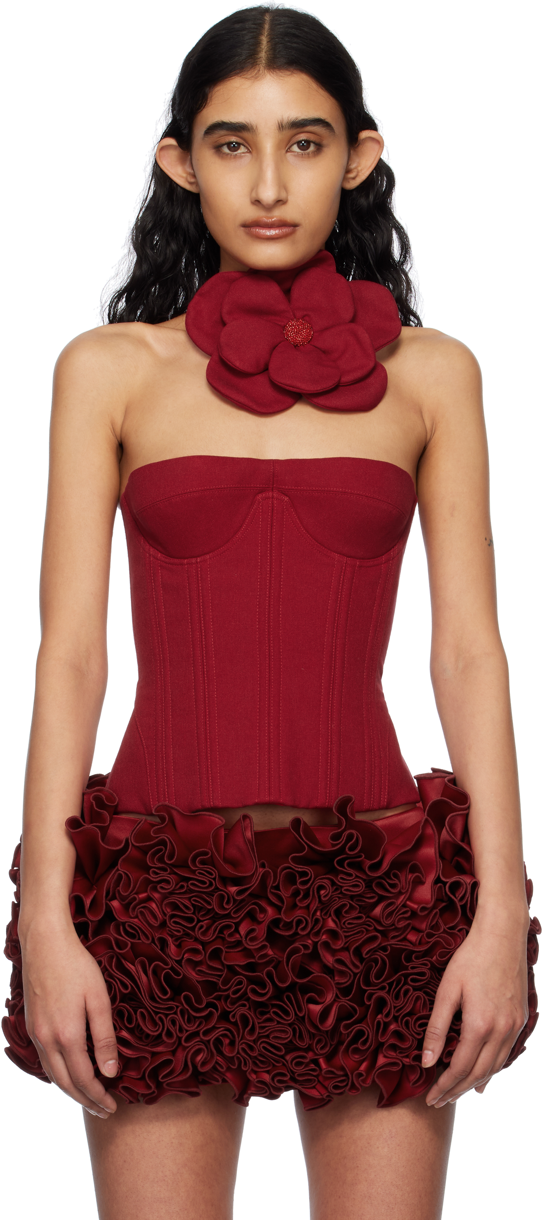 Red Paradise Cupped Corset