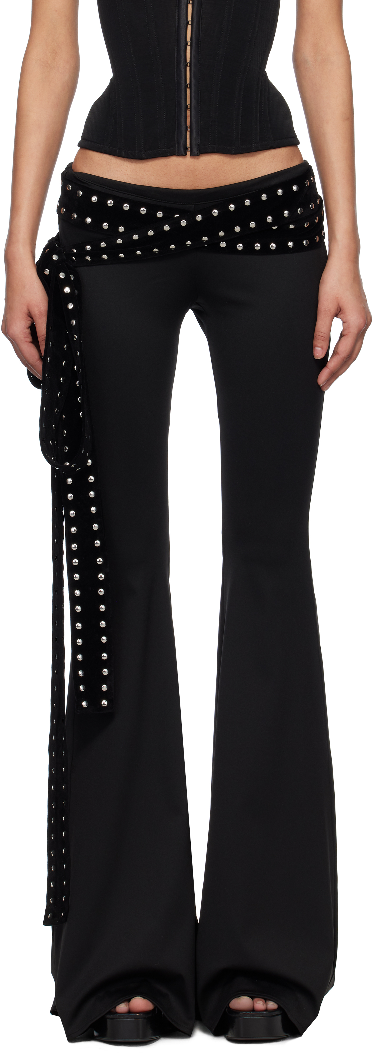 Black Jade Velvet Trousers