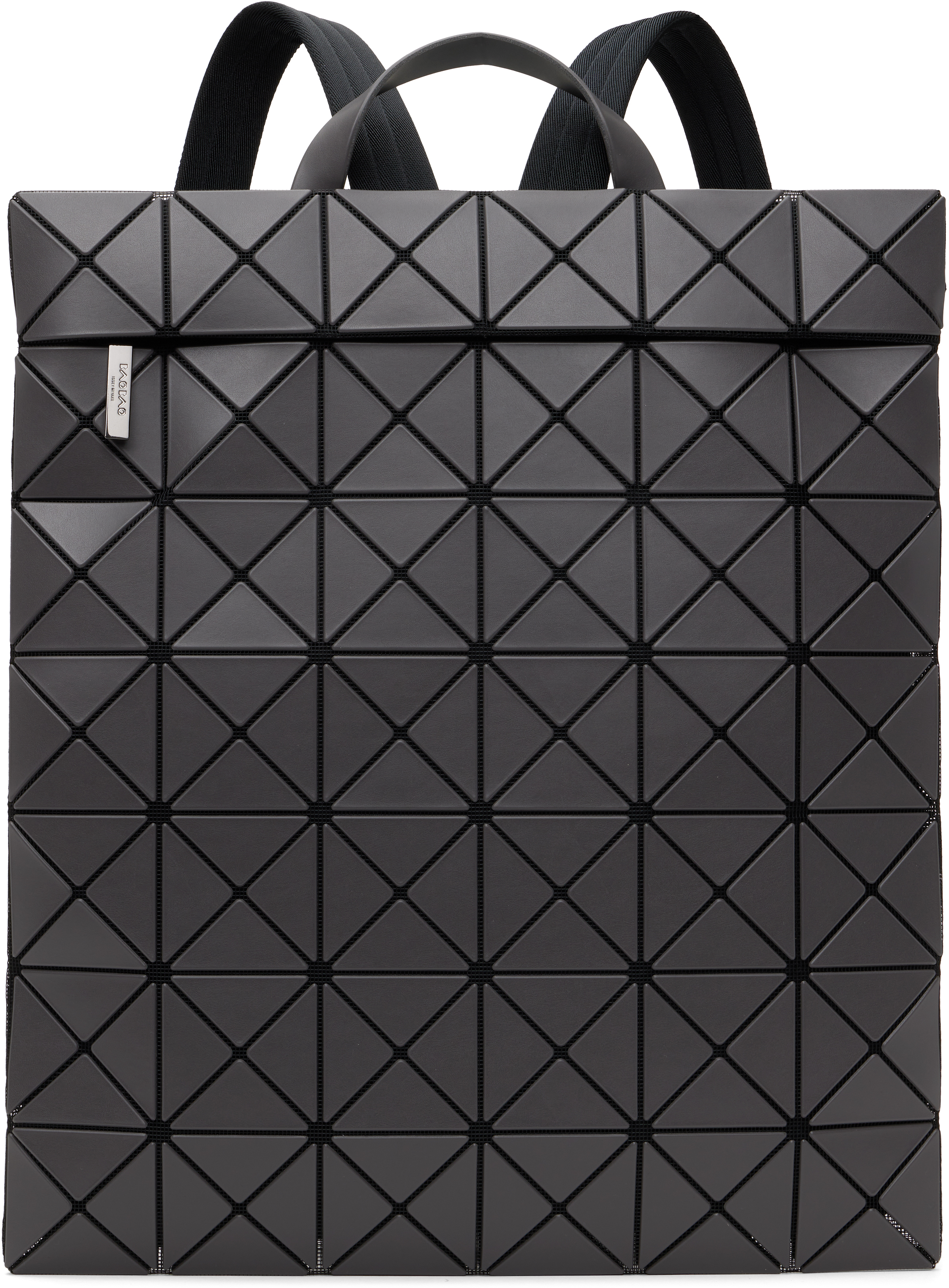 BAO BAO ISSEY MIYAKE: Gray Flat Pack Backpack | SSENSE