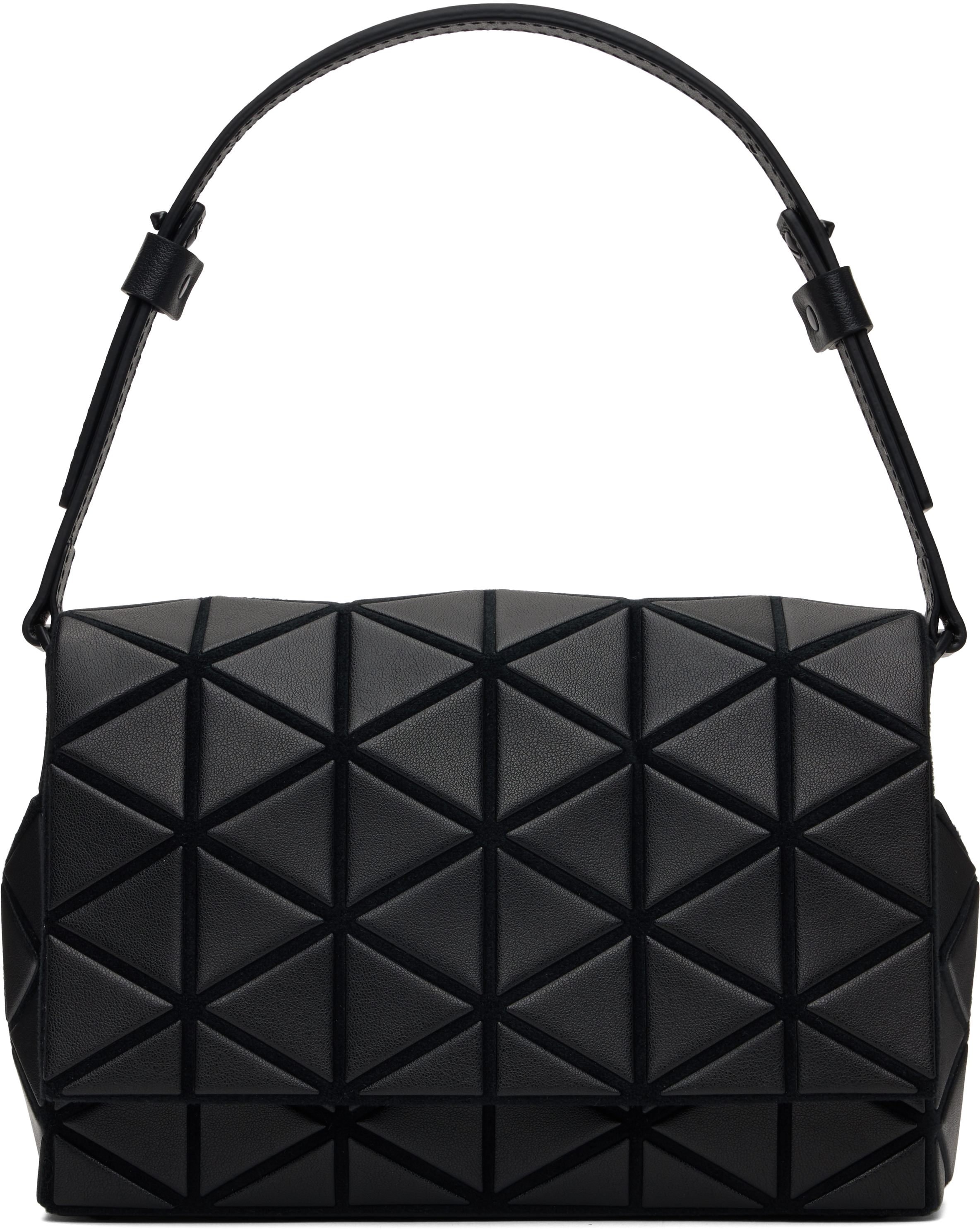 Bao Bao Issey Miyake Black Fossette Bag In 16-matte Black