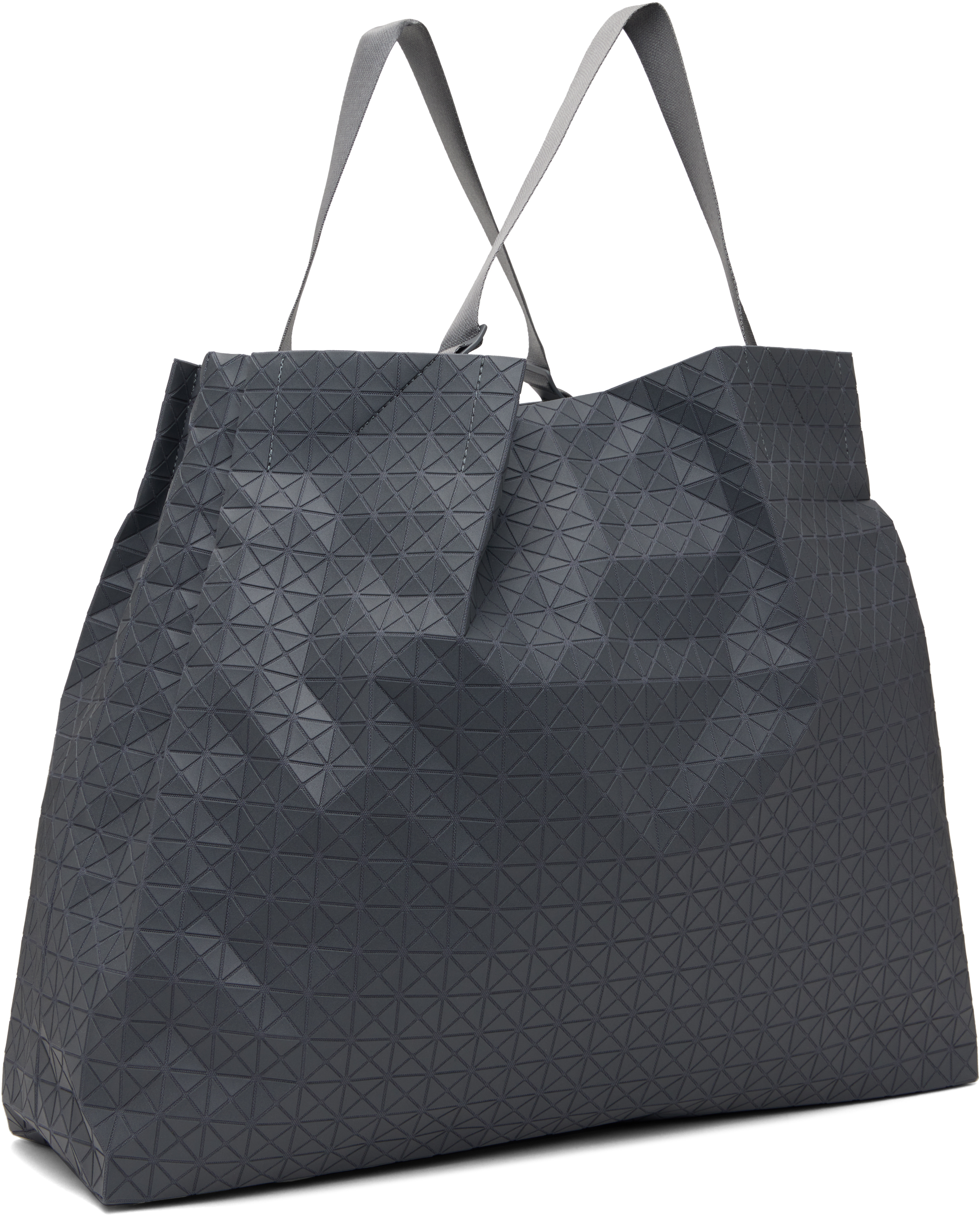Bao Bao Issey Miyake Gray One-tone Tote In 12-gray