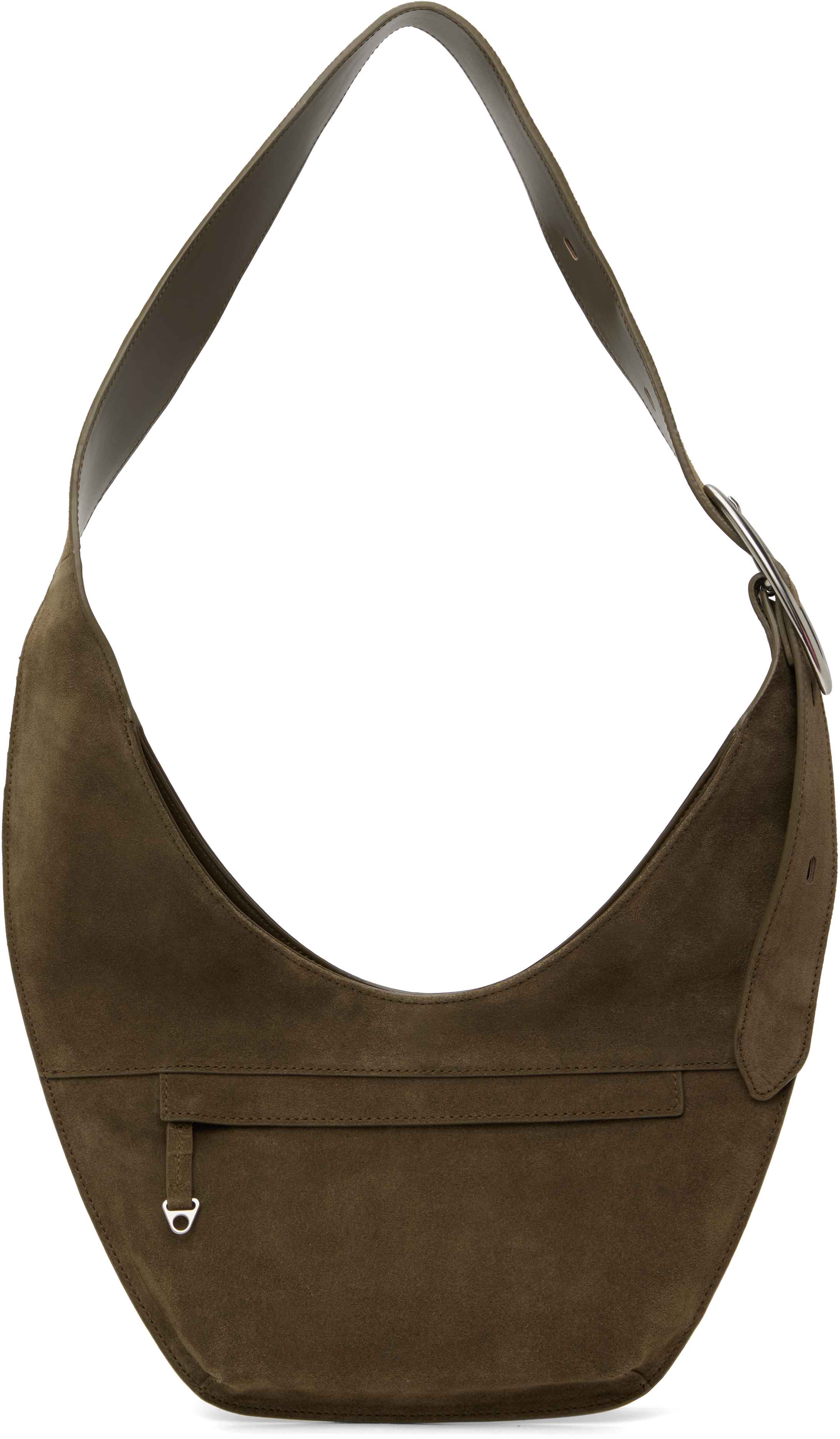【OPEN YY】CURVE CROSSBODY BAG (3COLORS) Brown Curve Crossbody Bag by OPEN YY on Sale