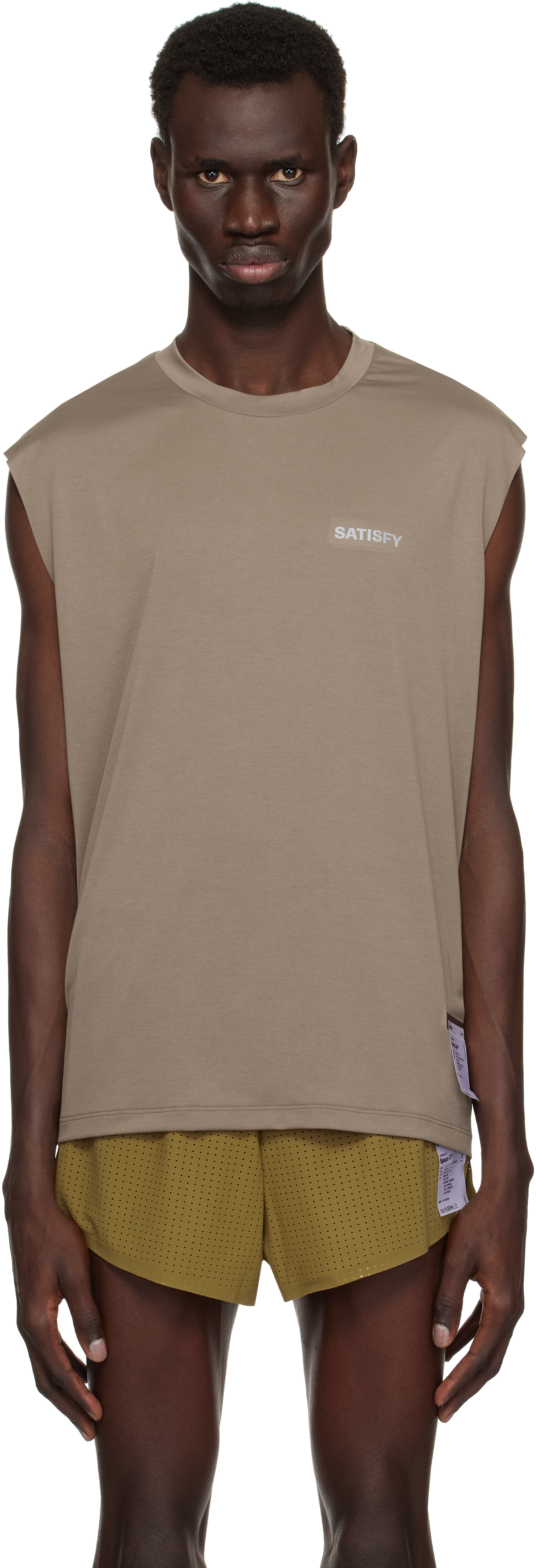 Taupe AuraLite Muscle Tank Top