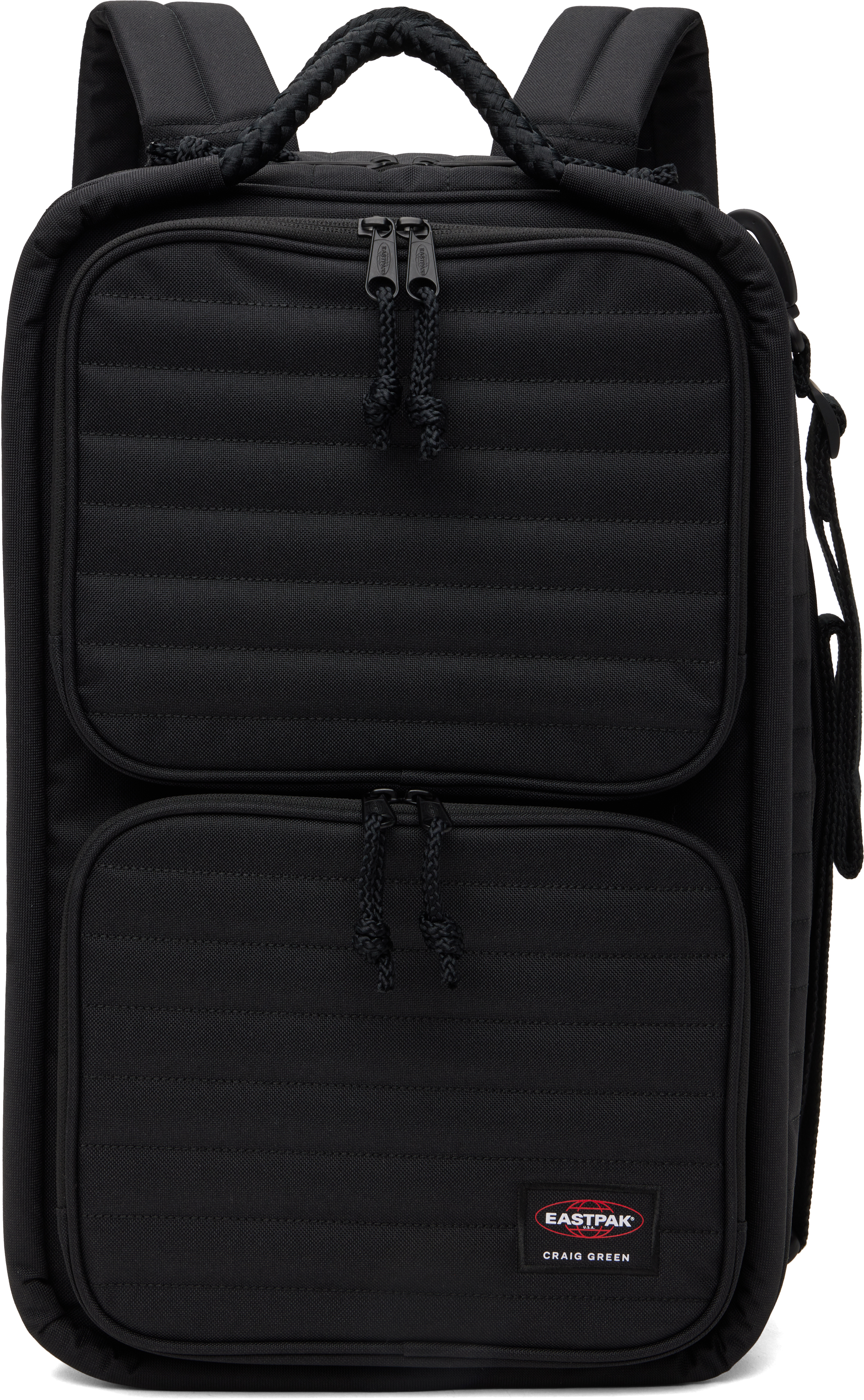 国内発送 Eastpak x Craig Green キルティングベルトバッグ 黒色 Black Eastpak Edition Quilted Travel Pack Backpack by Craig