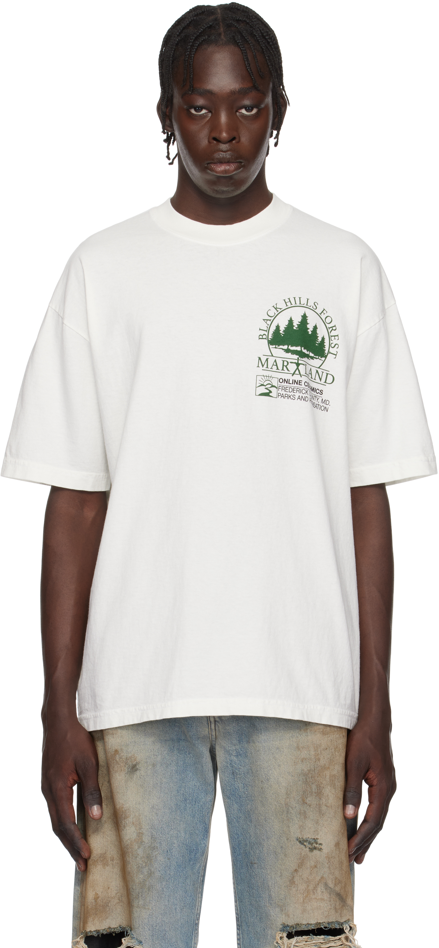 Off-White The Blair Witch 
Black Hills Forest Map
 T-shirt