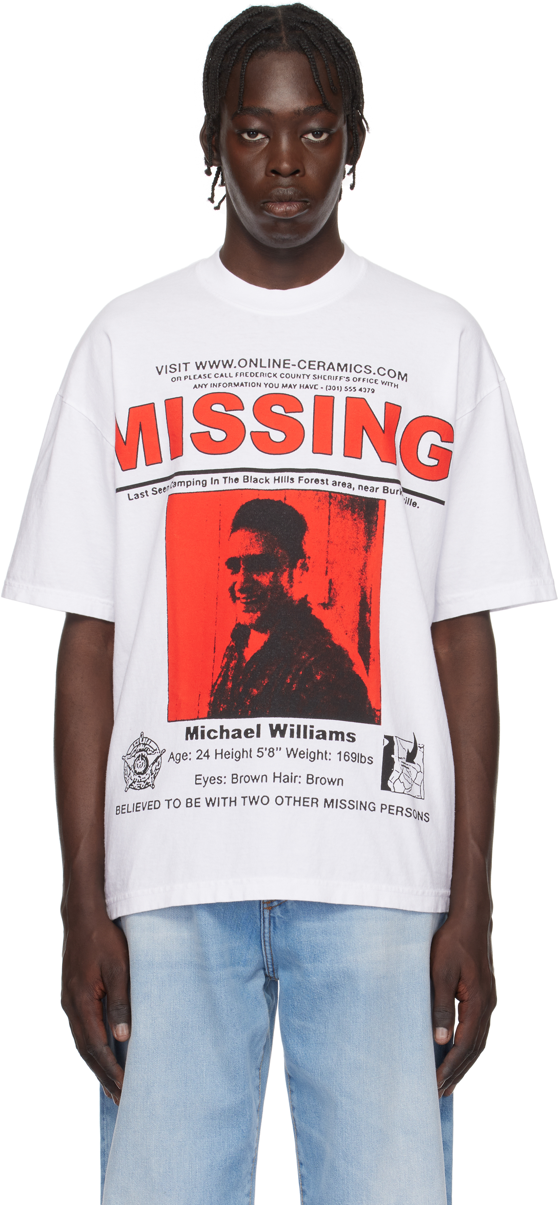 White The Blair Witch 
Missing
 T-shirt