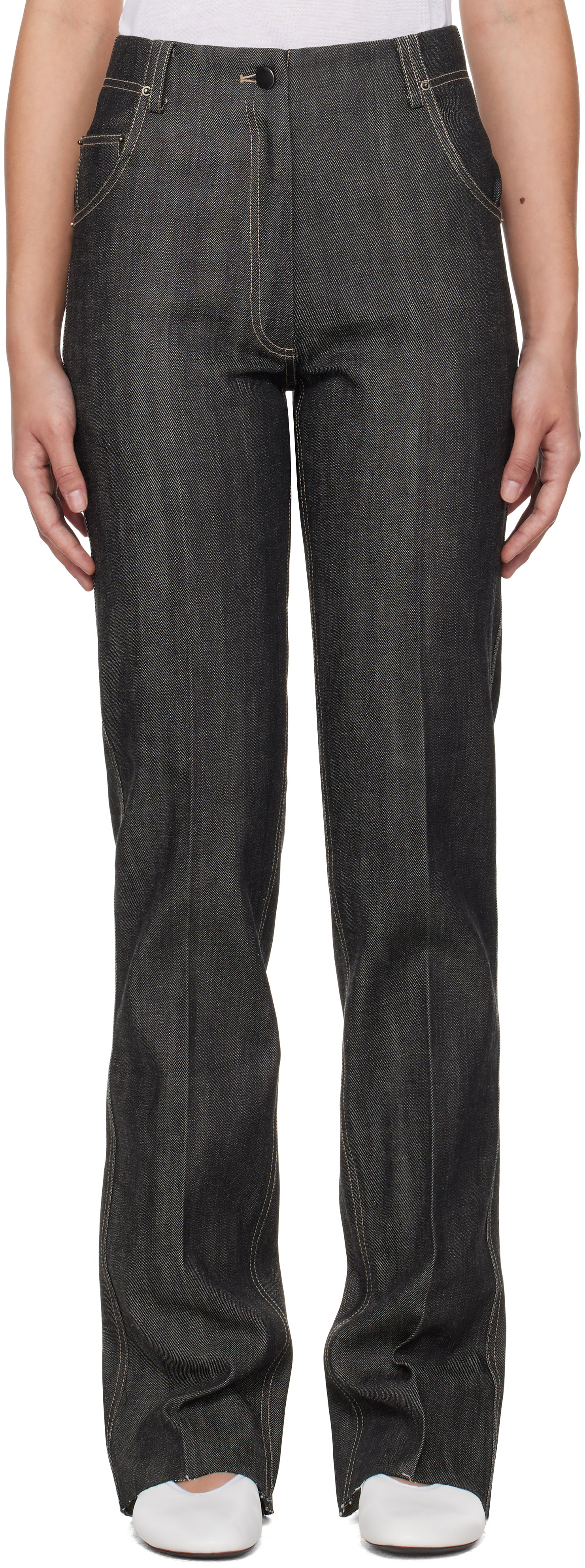 Gray Iris Jeans