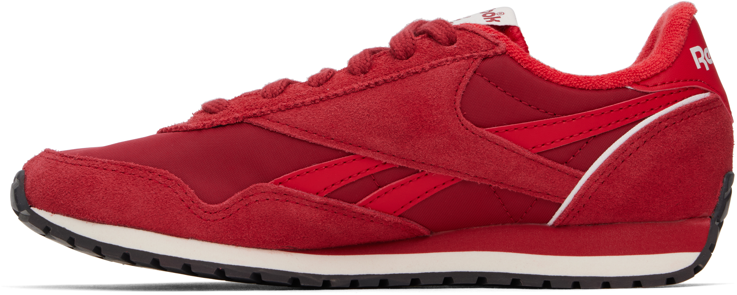 Reebok Classic Az Red And White Lace-up Sneakers In Red/white
