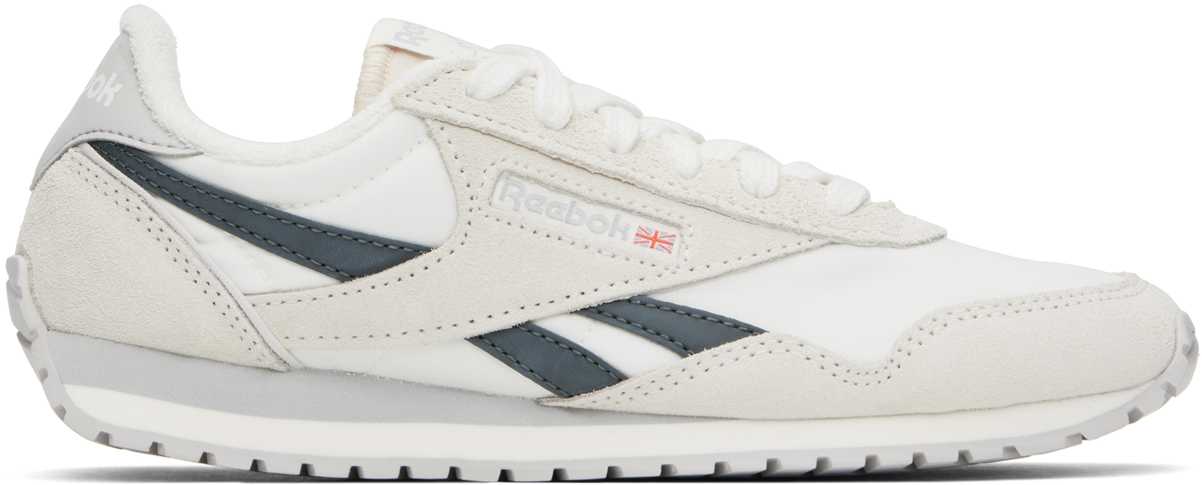 White & Gray Classic AZ Sneakers