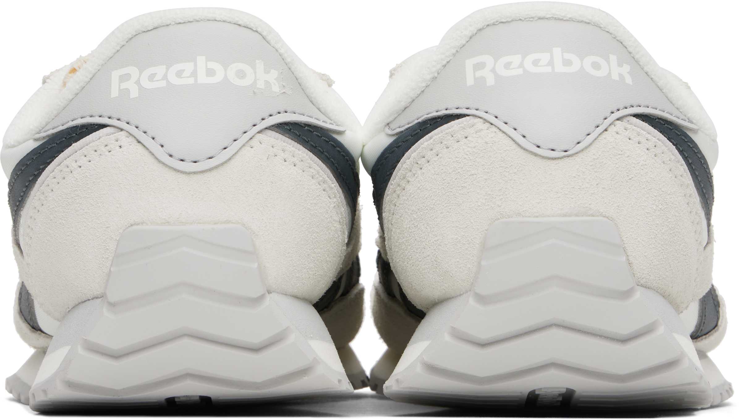 White & Gray Classic AZ Sneakers - Thumbnail 2
