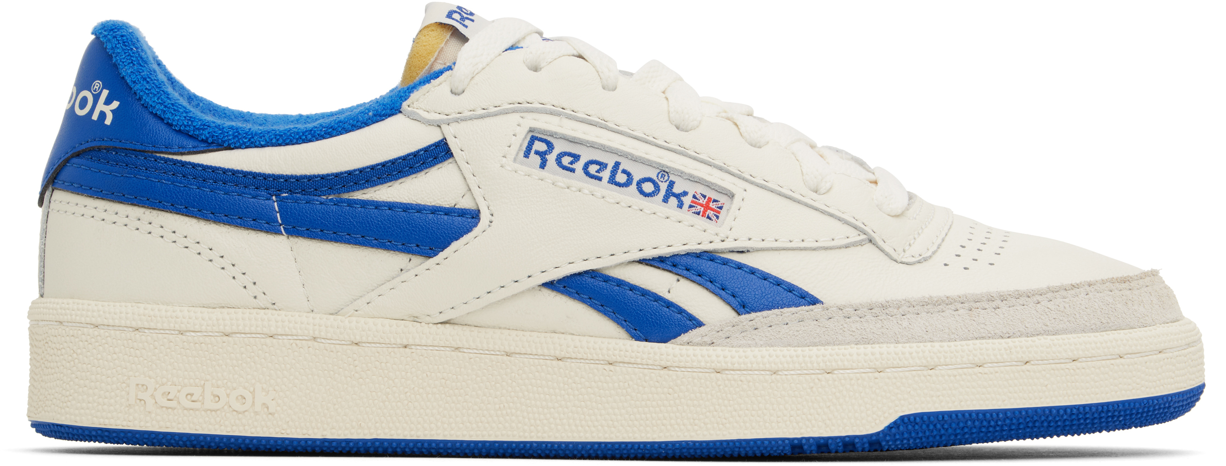 Athletic Shoe Reebok Club C Revenge Beige Blue Reebok Club C