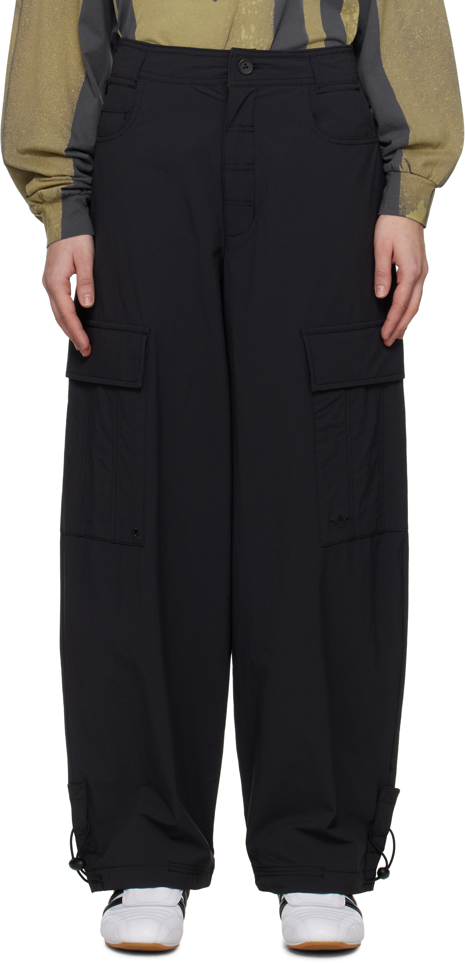 ★adidas originals★W PREMIUM ESSENTIAL CARGO PANTS★追跡可 ADIDAS ORIGINALS PREMIUM ESSENTIALS NYLON CARGO PANT | Black
