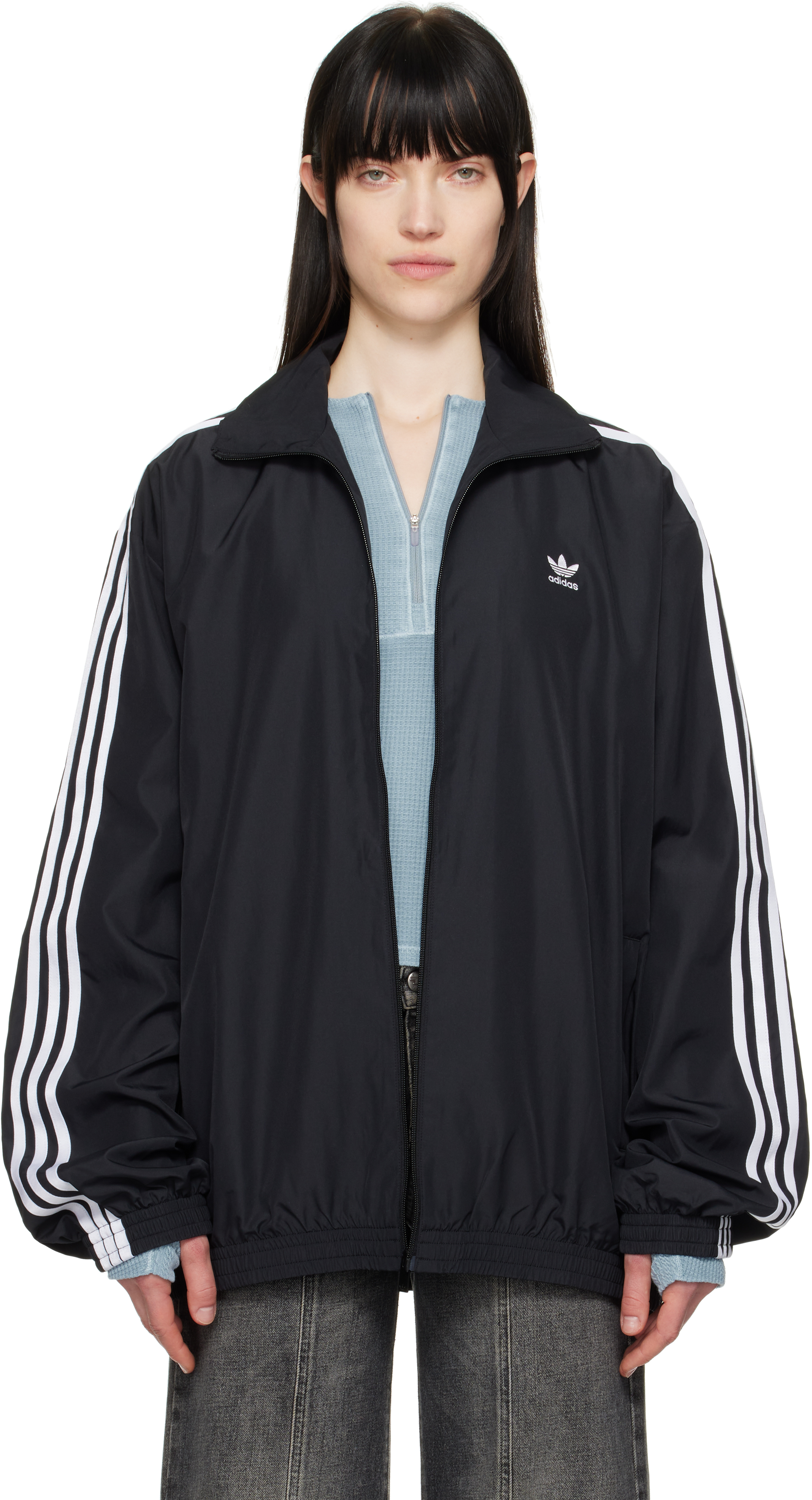 Black Adilenium Season 3 Oversized Track Jacket
