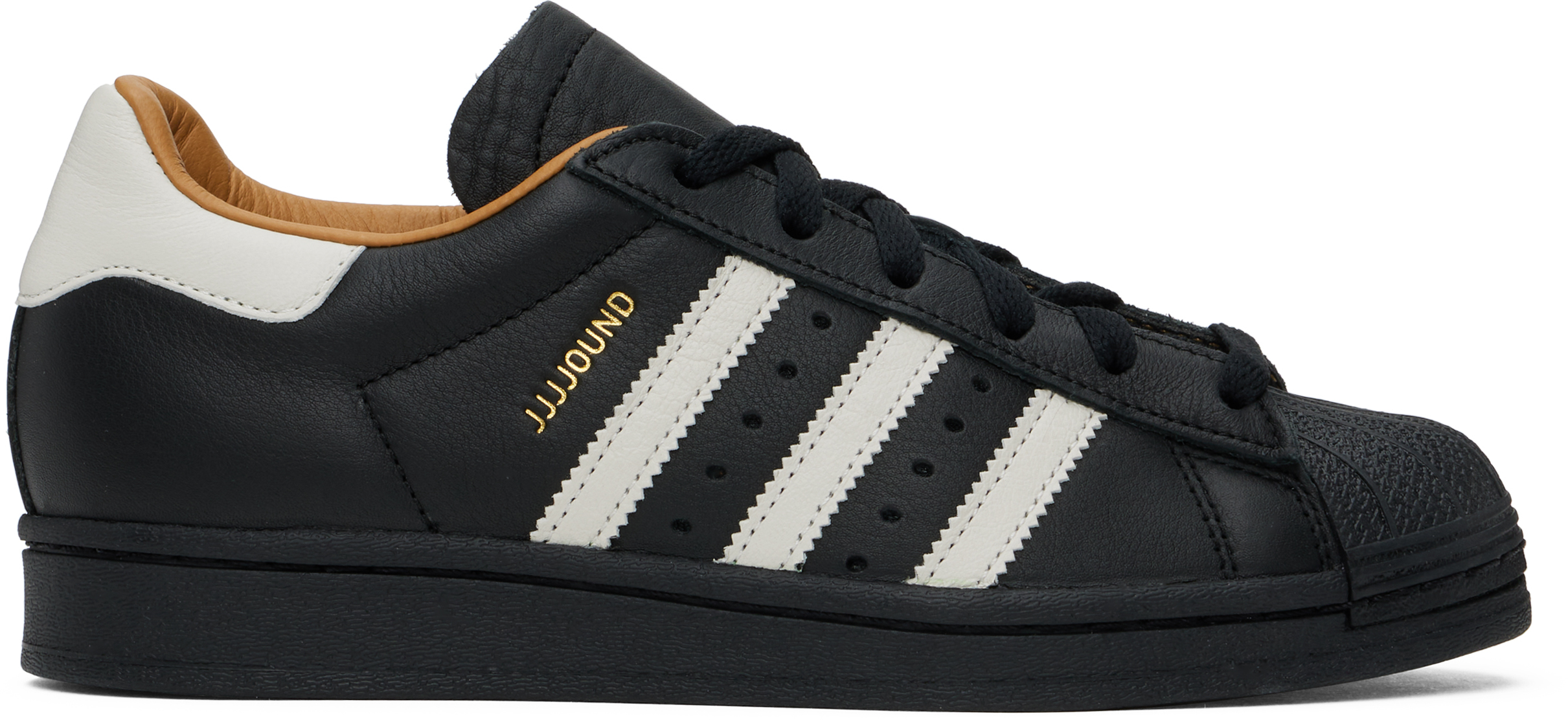 Black JJJJound Edition Superstar Sneakers
