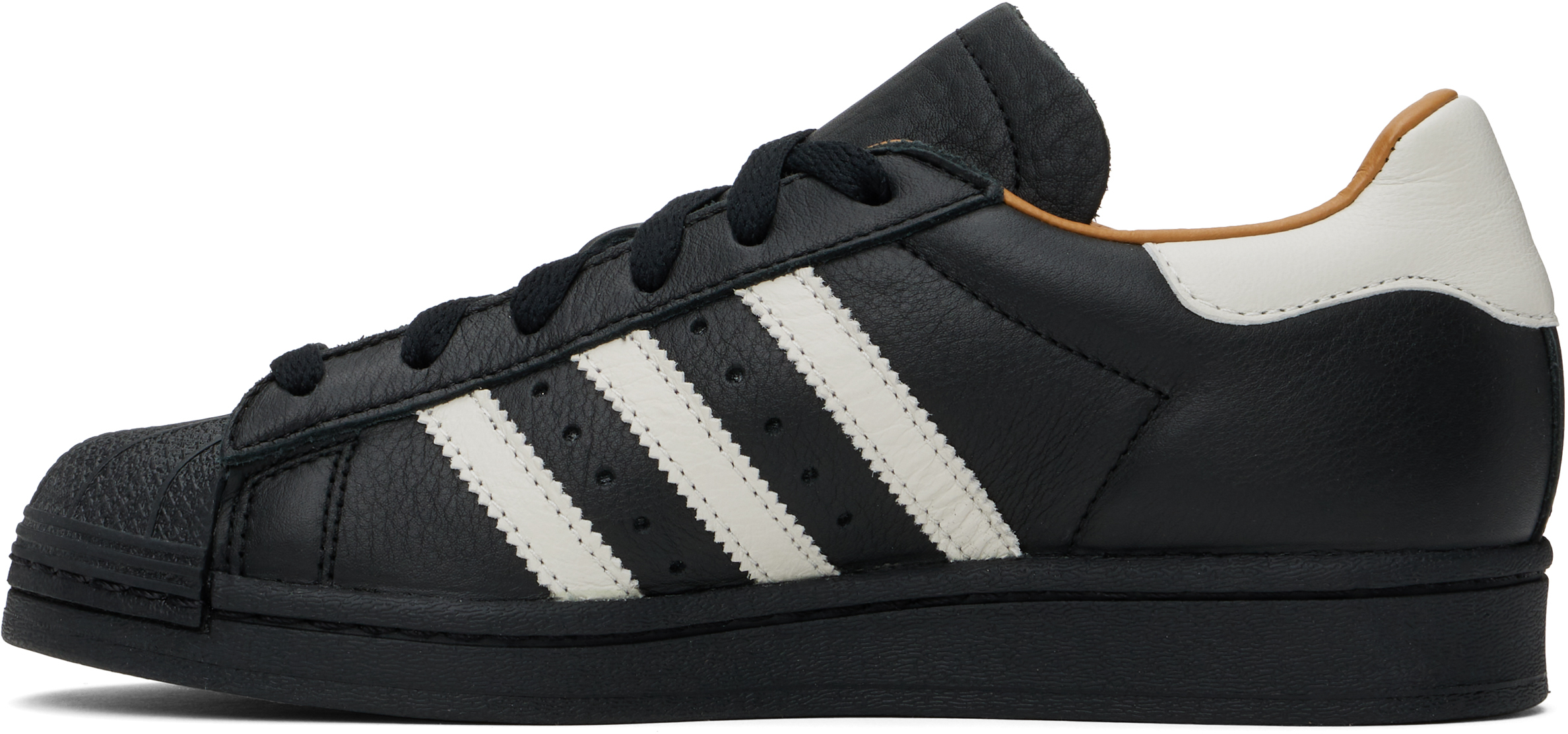 Adidas Originals Black Jjjjound Edition Superstar Sneakers In Core Black/off White