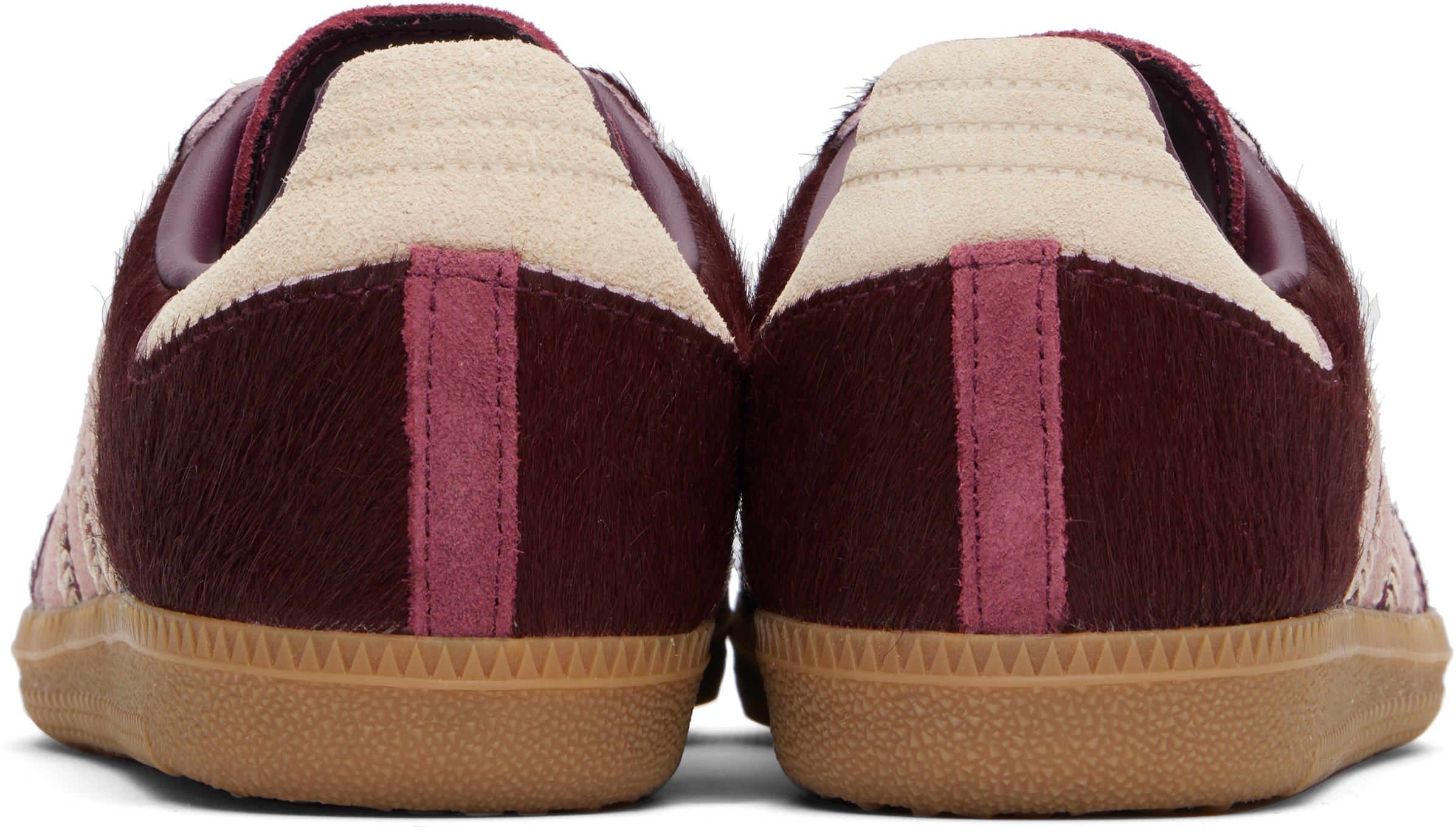 Shop Adidas Originals Purple Samba Og Sneakers In Sand Strata / Maroon