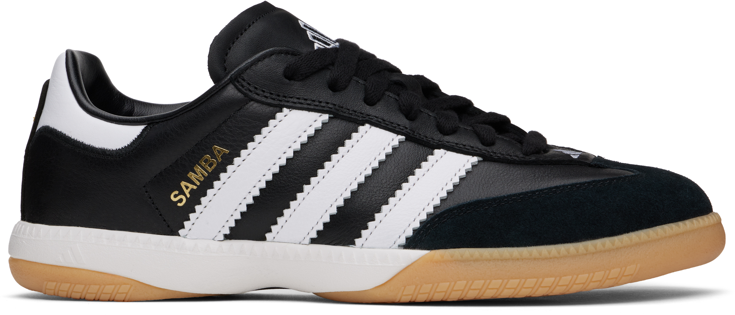 Black & White Samba MN Sneakers by adidas Originals on Sale
