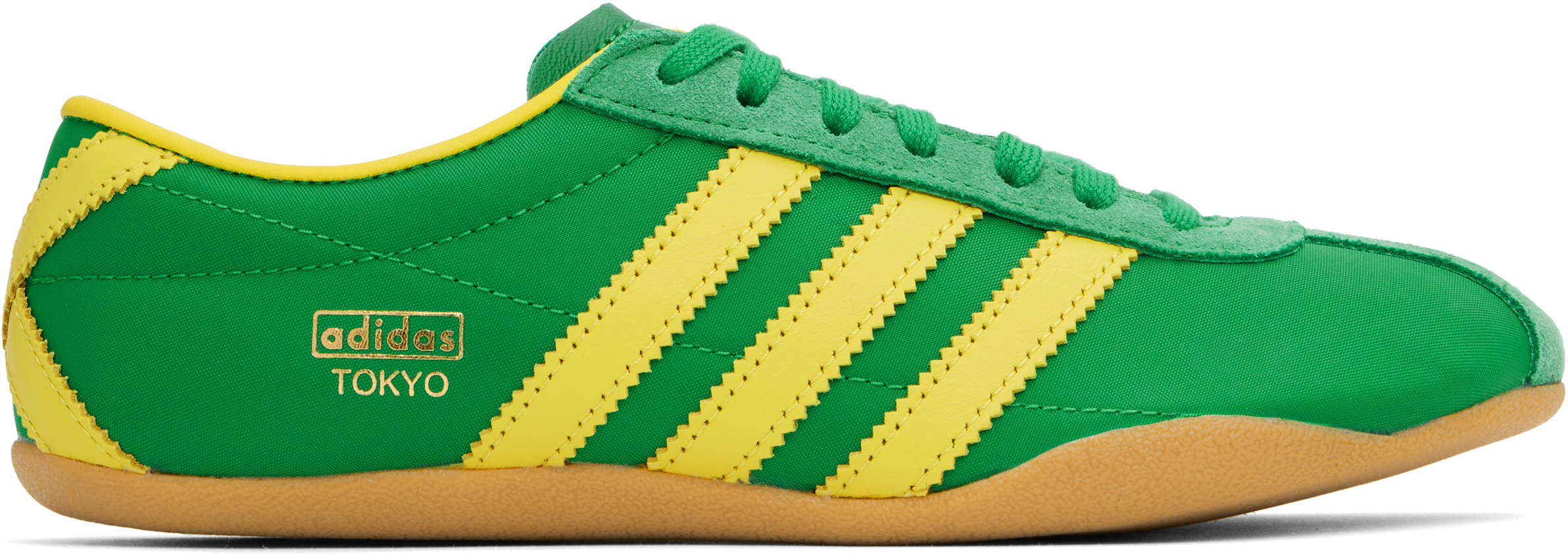 ADIDAS ORIGINALS GREEN & YELLOW TOKYO SNEAKERS
