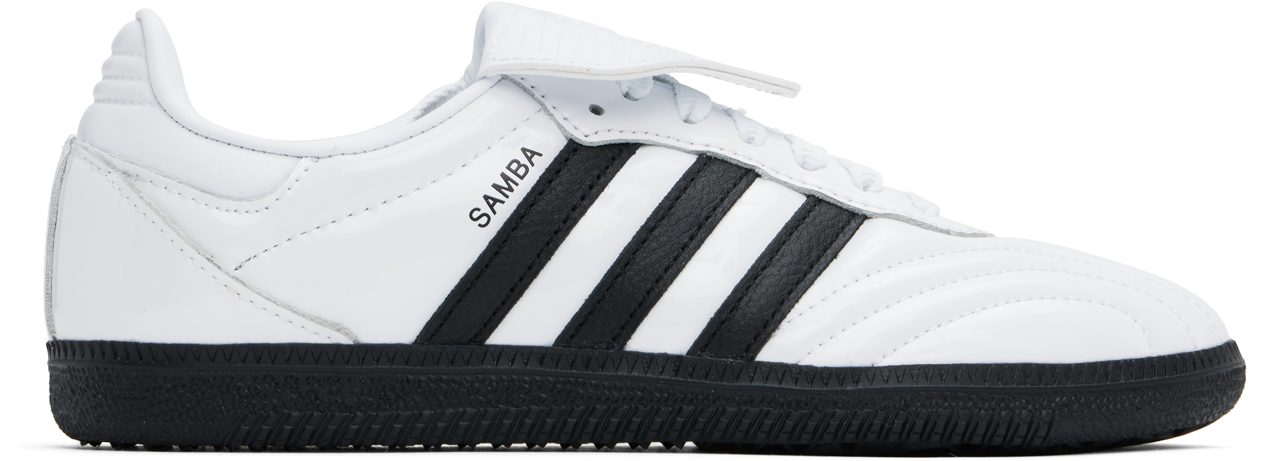 White Samba Long Tongue Sneakers