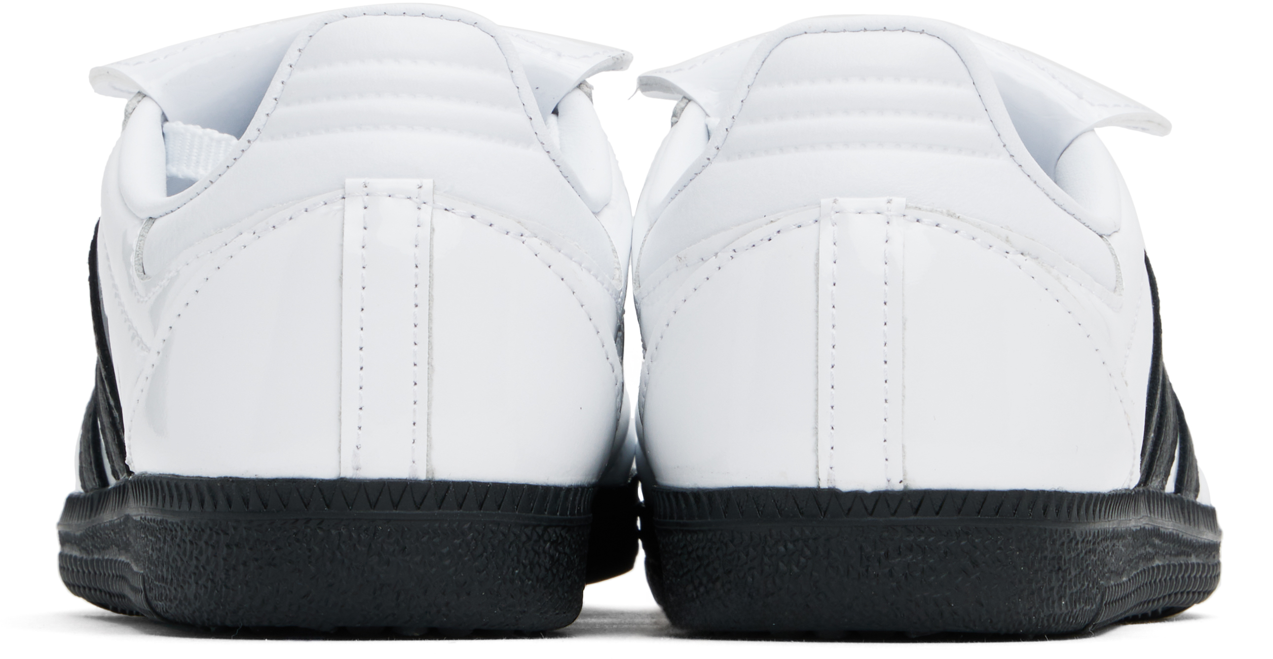ADIDAS ORIGINALS WHITE SAMBA LONG TONGUE SNEAKERS