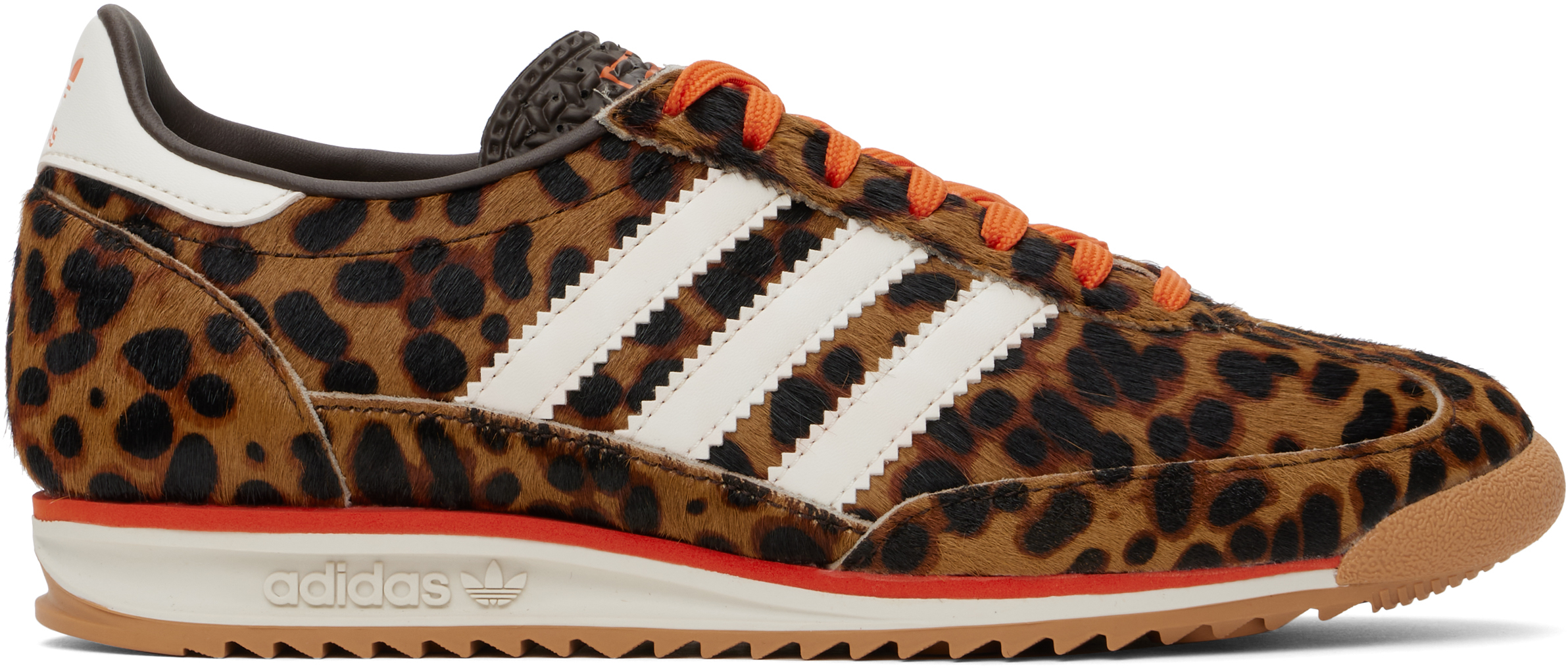 Adidas Originals Celine Low Lace-up Sneakers With Triomphe In Animal Print