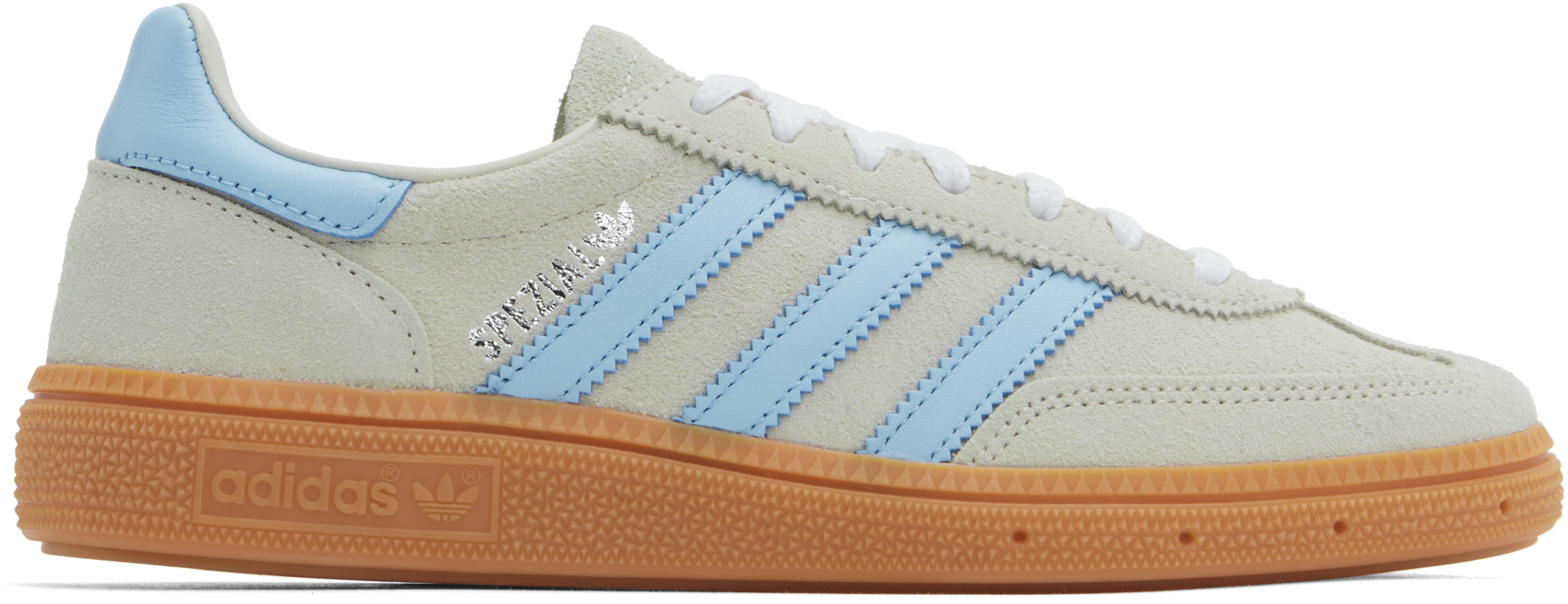 Gray & Blue Handball Spezial Sneakers