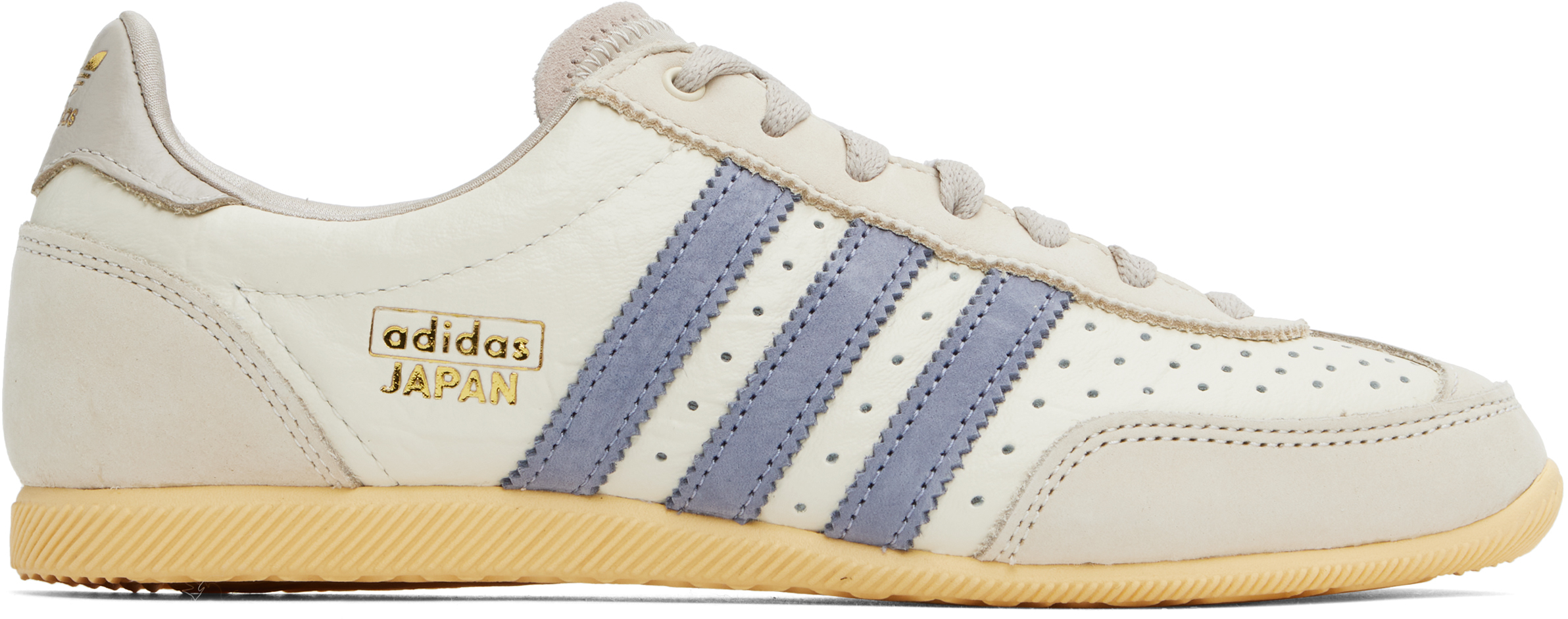 Beige & Purple Japan Sneakers